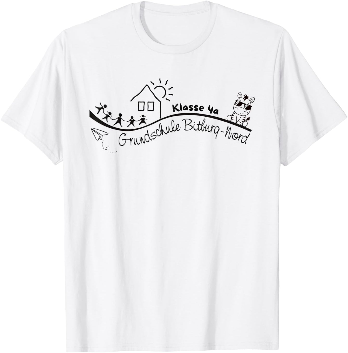 Klasse 4a Grundschule Bitburg Nord Schulabschluss Design T-Shirt - T-Shirt | White