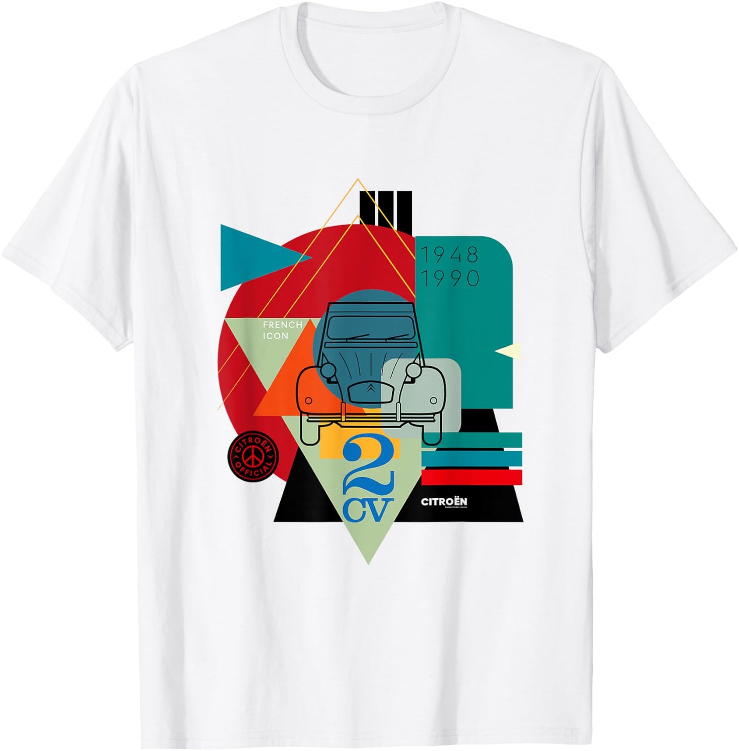 Citroën 2CV French Icon T-Shirt - T-Shirt | White