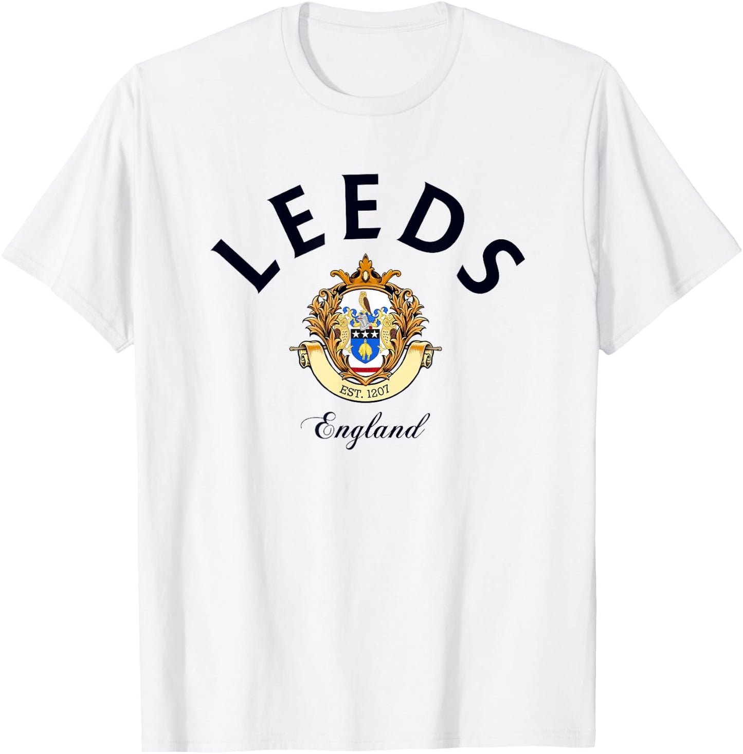 Leeds UK travel peacock Leeds T-Shirt - T-Shirt | White