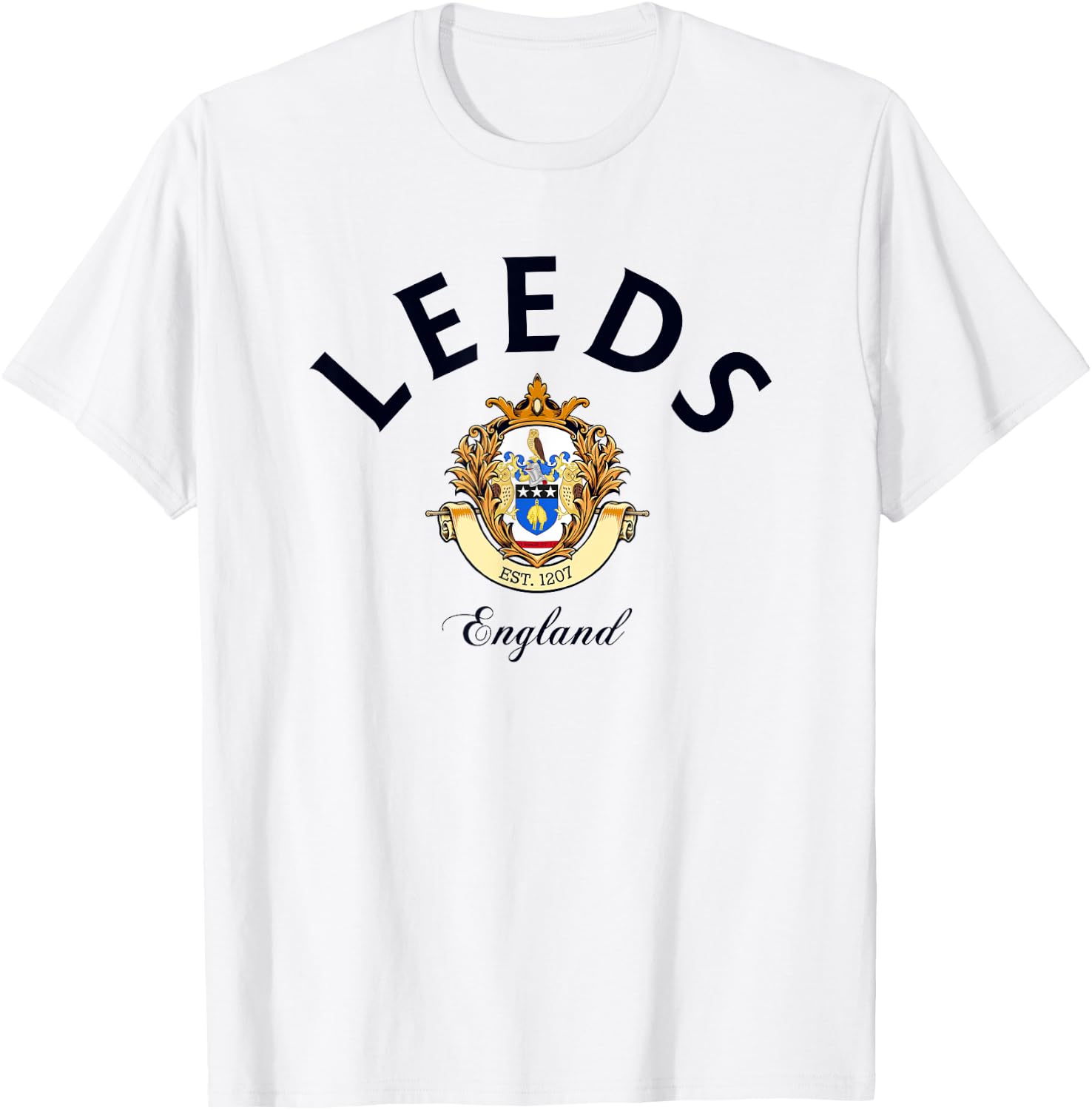 Leeds UK travel peacock Leeds T-Shirt - T-Shirt | White