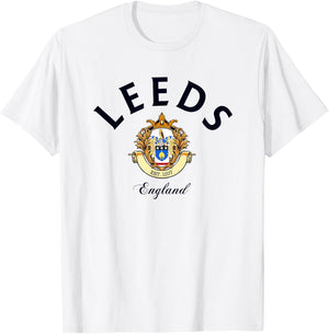 Leeds UK travel peacock Leeds T-Shirt - T-Shirt | White