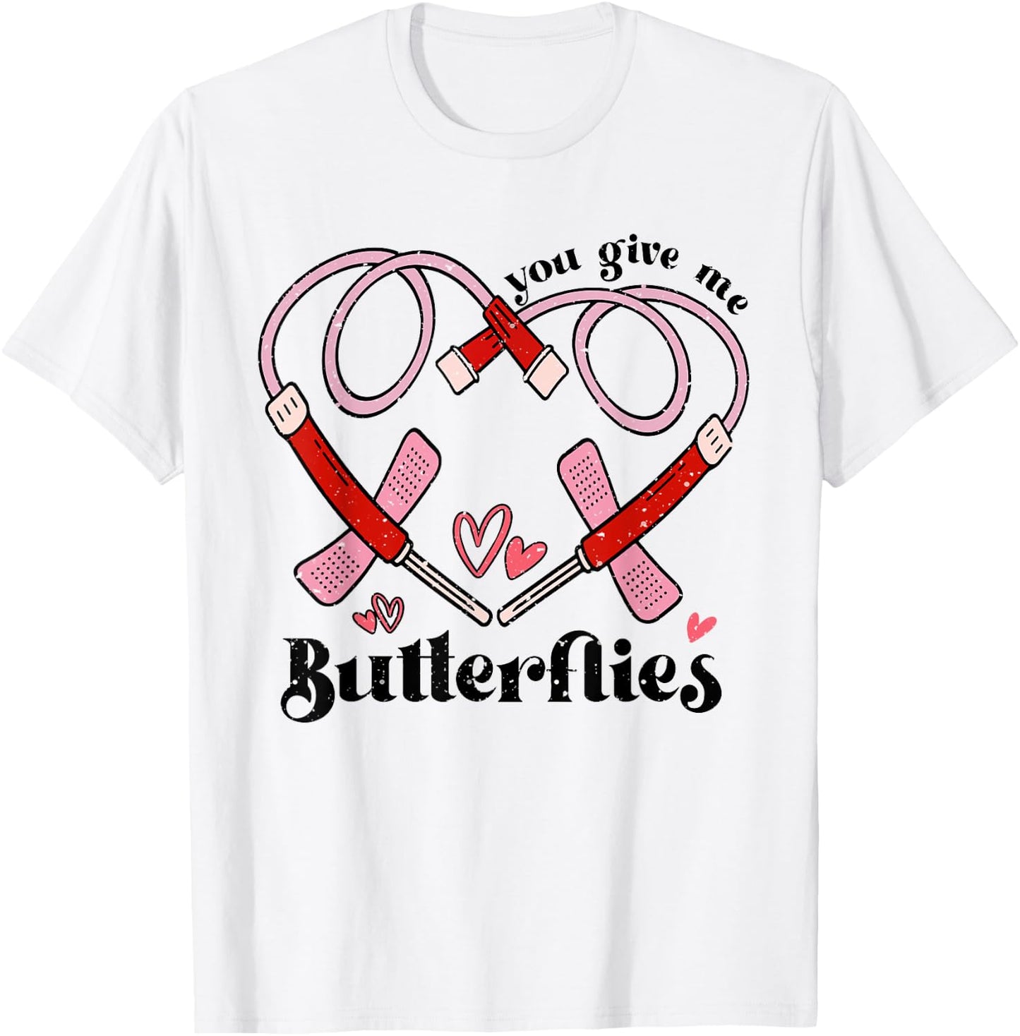 You Give Me Butterflies Phlebotomist PBT Valentine Day Nurse T-Shirt - T-Shirt | White