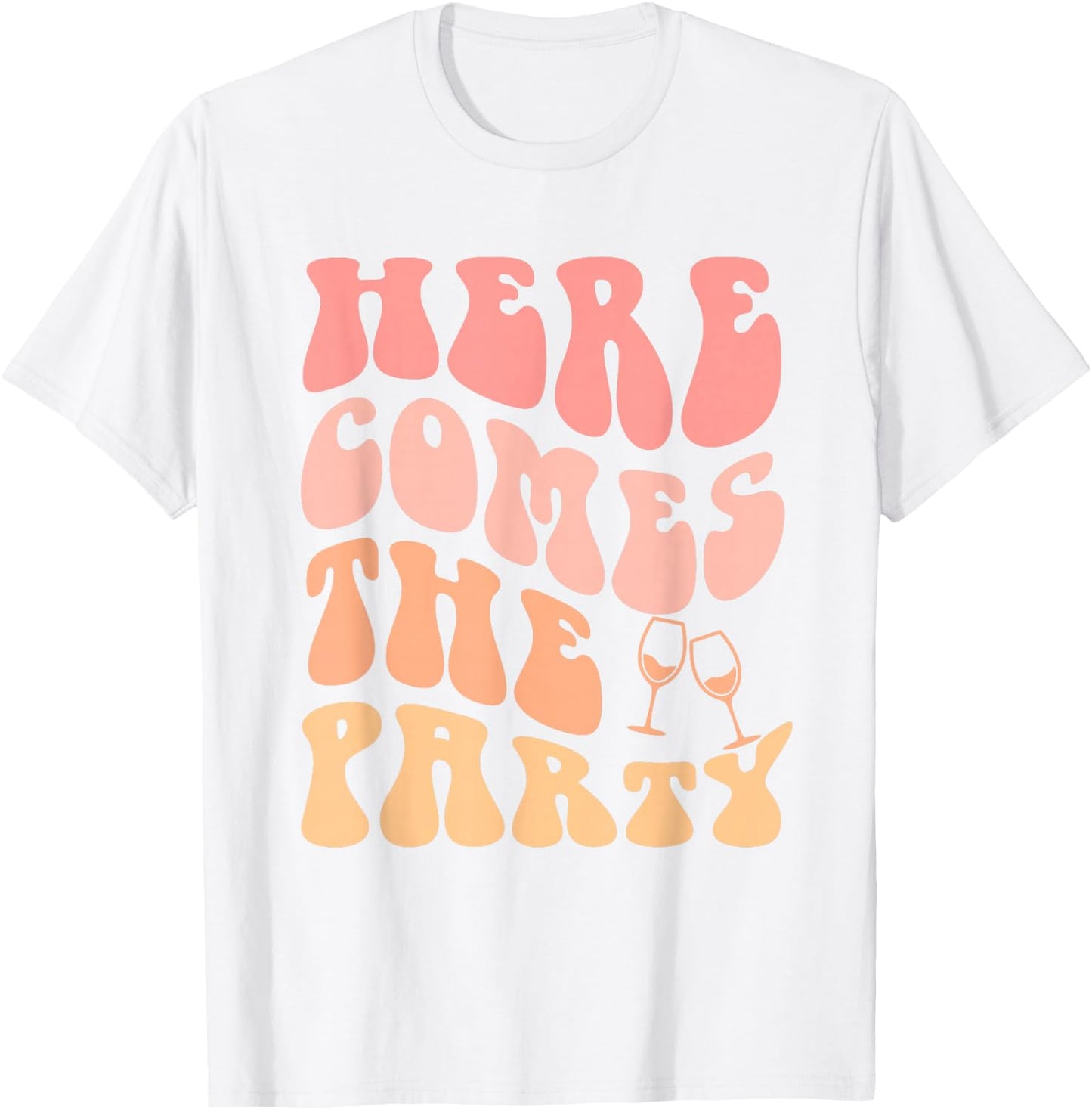 Hier kommt die Party Bachelorette Party Bride Bridemaid T-Shirt - T-Shirt | White
