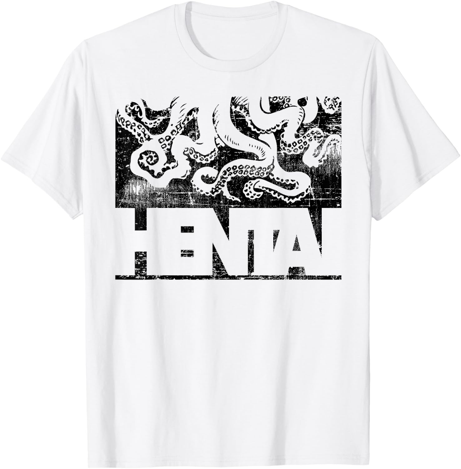 Funny Hentai Anime Shirt - Hentai Tentacle Illustration T-Shirt - T-Shirt | White