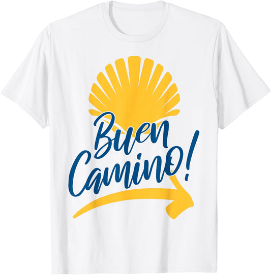 Buen Camino Pilgrimage Camino De Santiago Hiker T-Shirt - T-Shirt | White