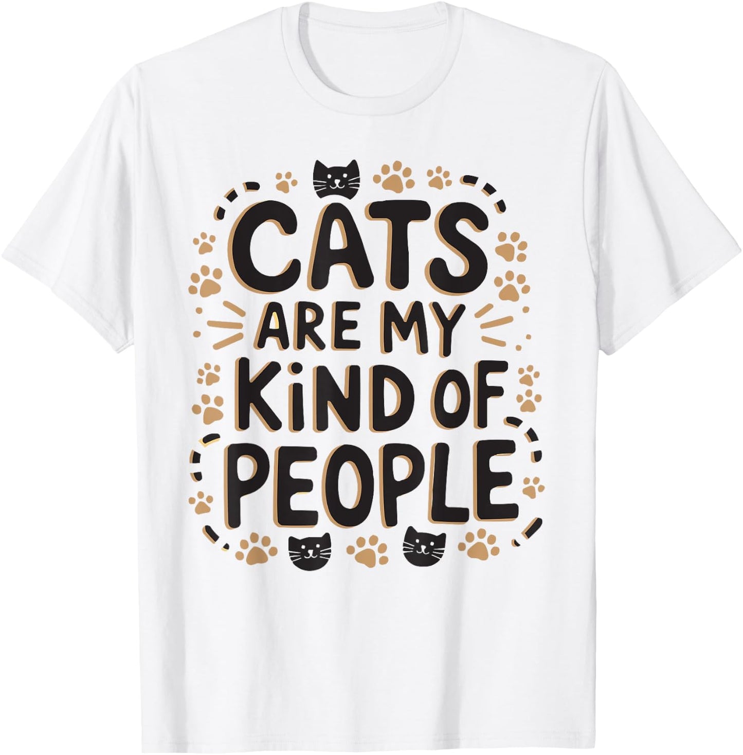 Anti Human Pro Cat Lover Kitty Meow Cat Owner T-Shirt - T-Shirt | White