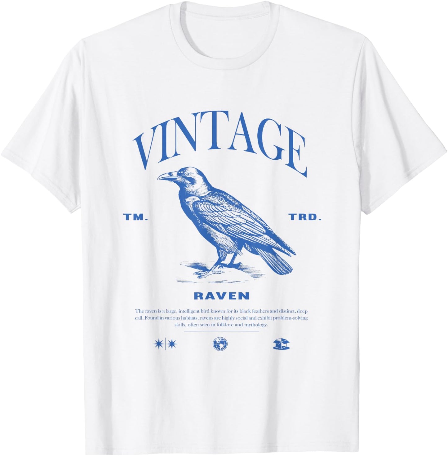 Raven Vintage T-Shirt - T-Shirt | White