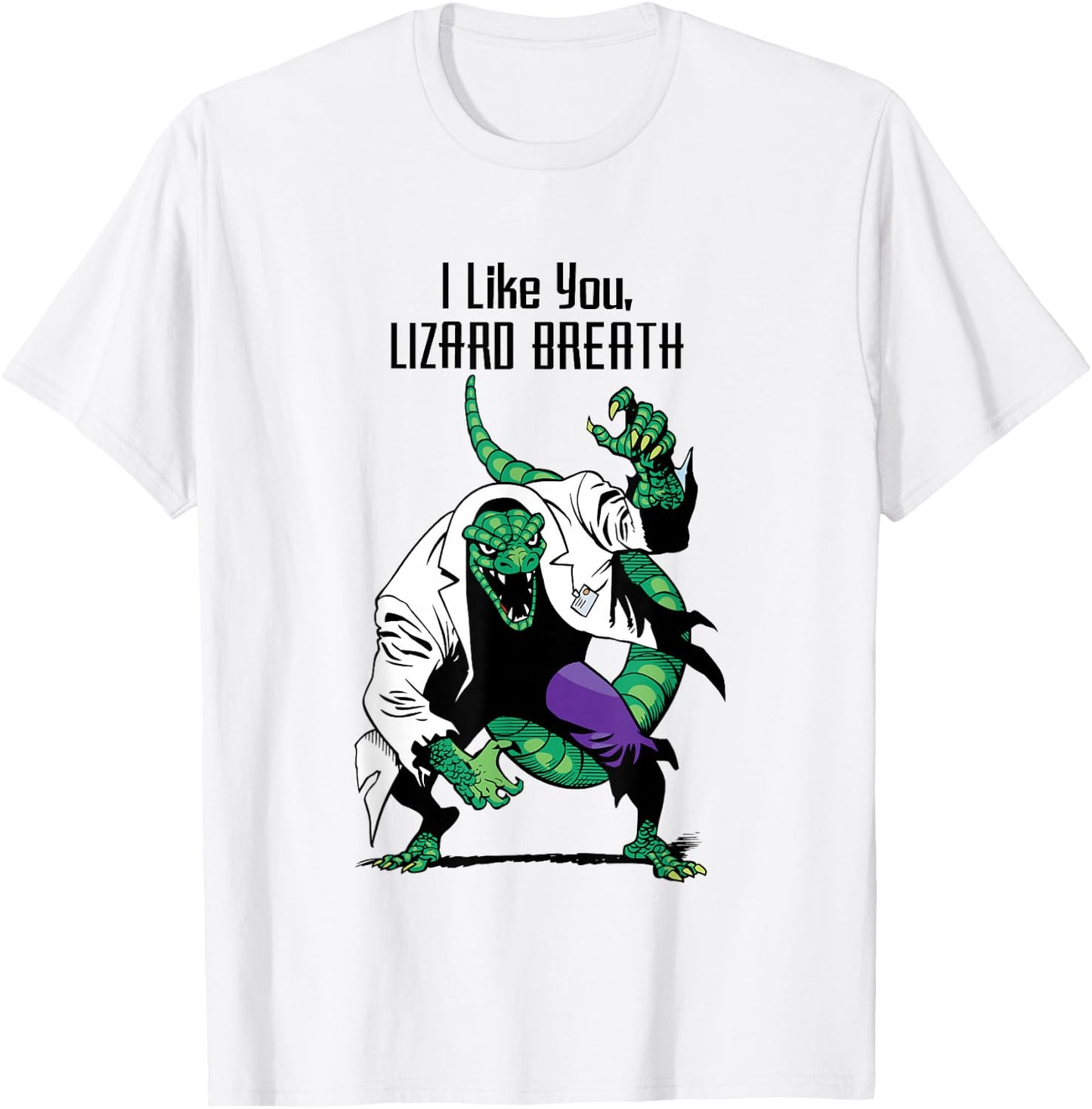 Marvel Valentine's Day I Like You Lizard Breath T-Shirt - T-Shirt | White