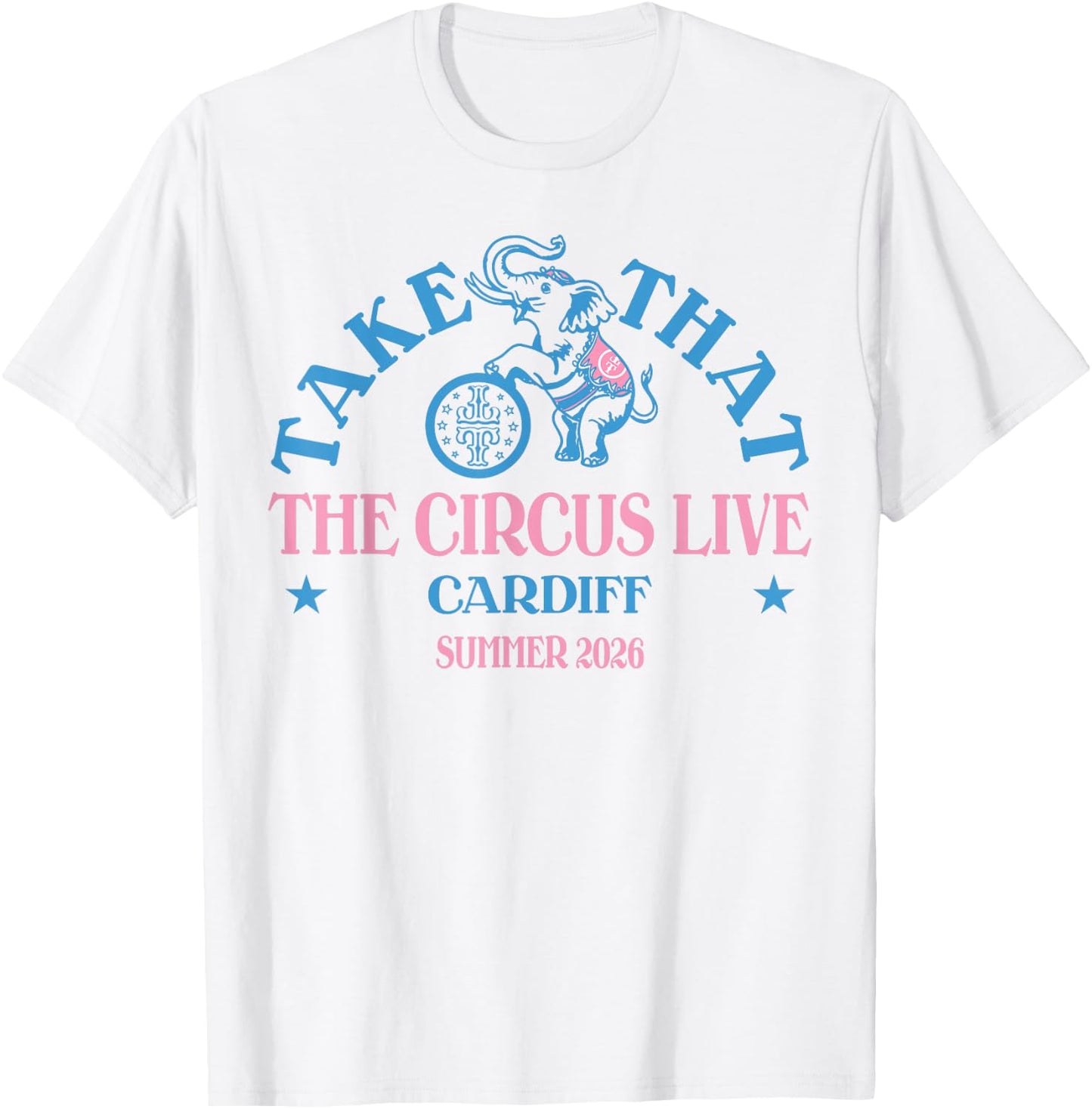 Take that The Circus Live Cardiff T-Shirt - T-Shirt | White