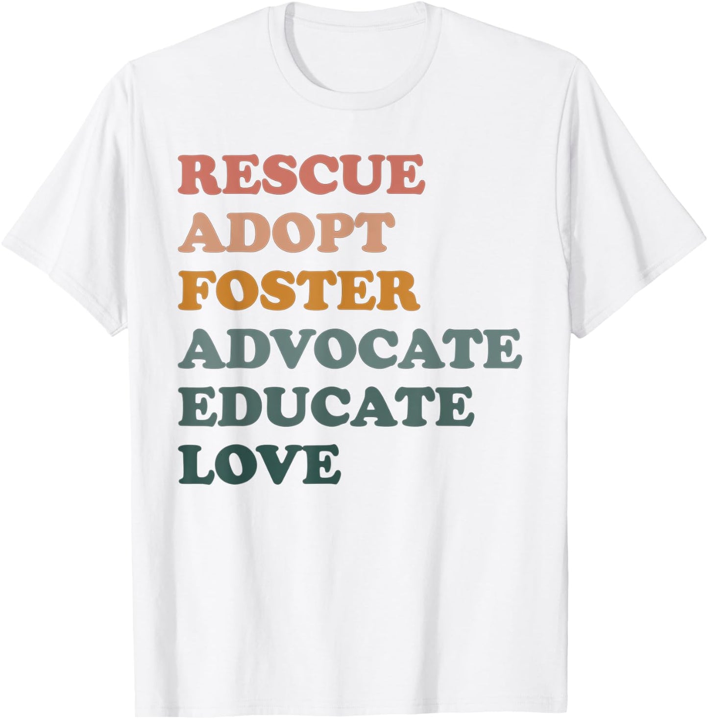Rescue Adopt Foster Pet Dog Lover Dog Mom Adoption Women T-Shirt - T-Shirt | White