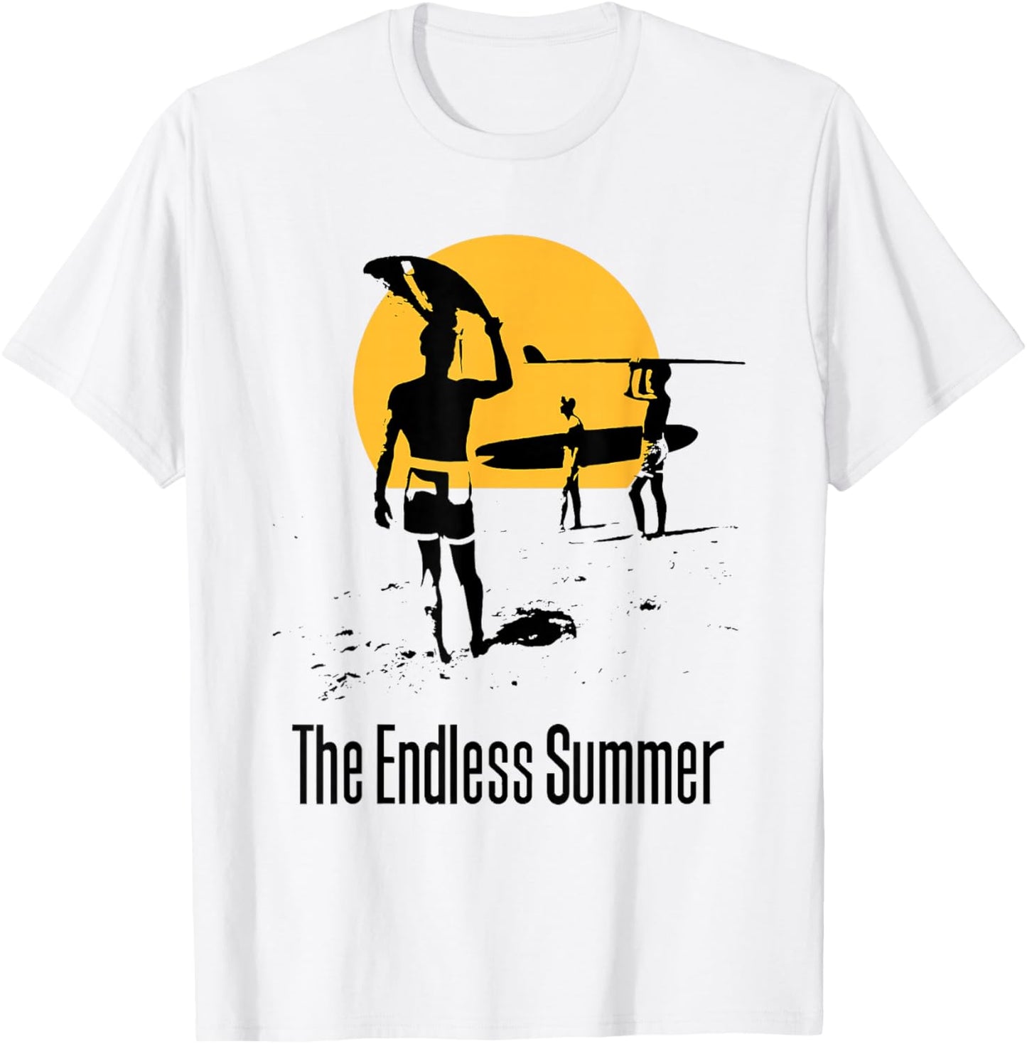 The Endless Summer 1966 Classic Surf Movie 60s Vintage Surf , Orange, S T-Shirt - T-Shirt | White