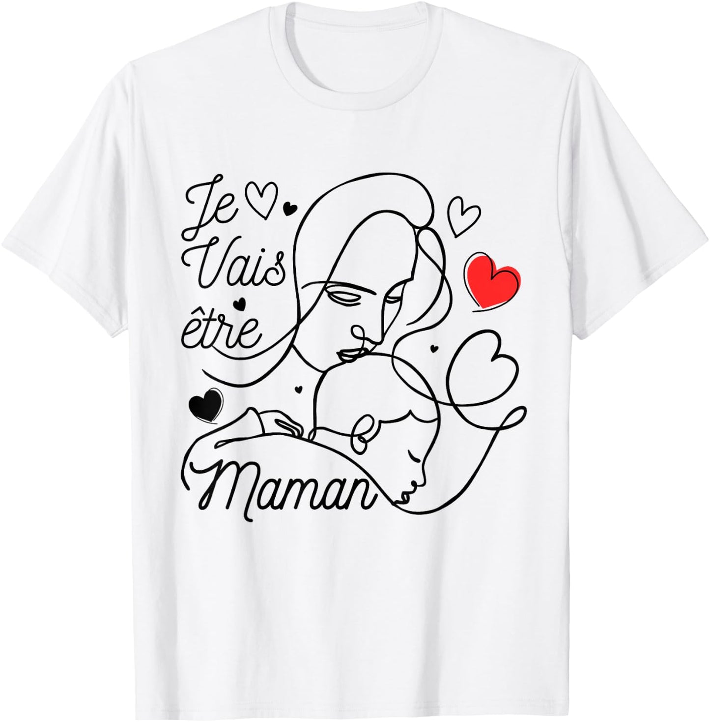 Pregnant woman Future Mom 2025 announcement pregnancy original , white, S T-Shirt - T-Shirt | White