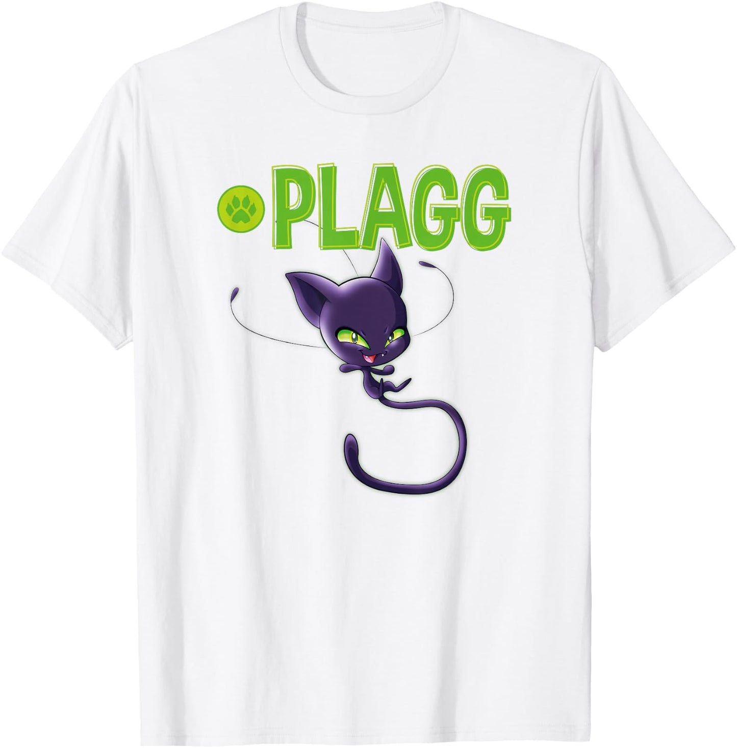Miraculous Ladybug Kwamis Collection Plagg power T-Shirt - T-Shirt | White