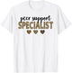 peer support Specialist Squad Funny Specialist Leopard T-Shirt - T-Shirt | White