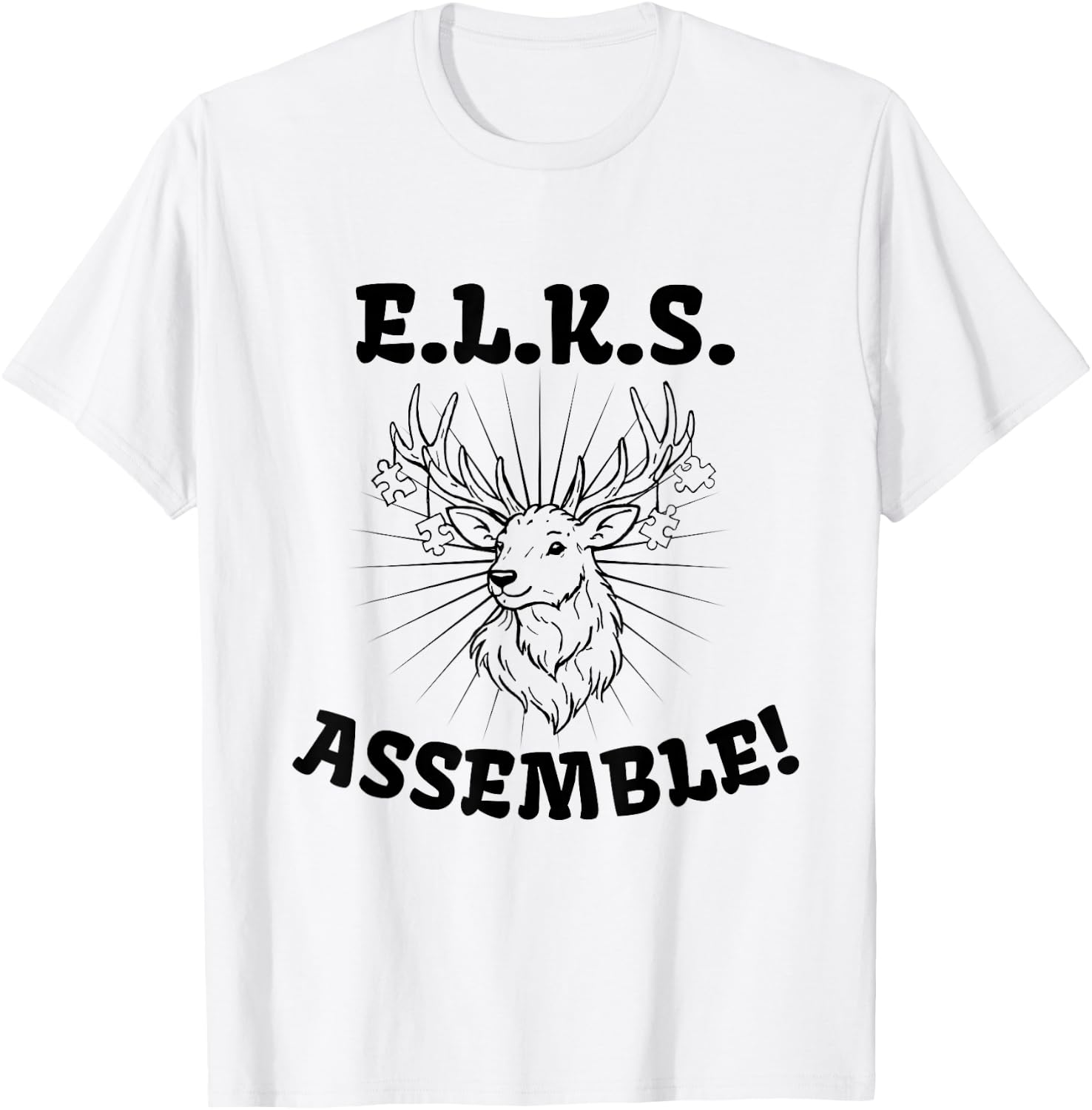 ELKS Assemble 2 T-Shirt - T-Shirt | White