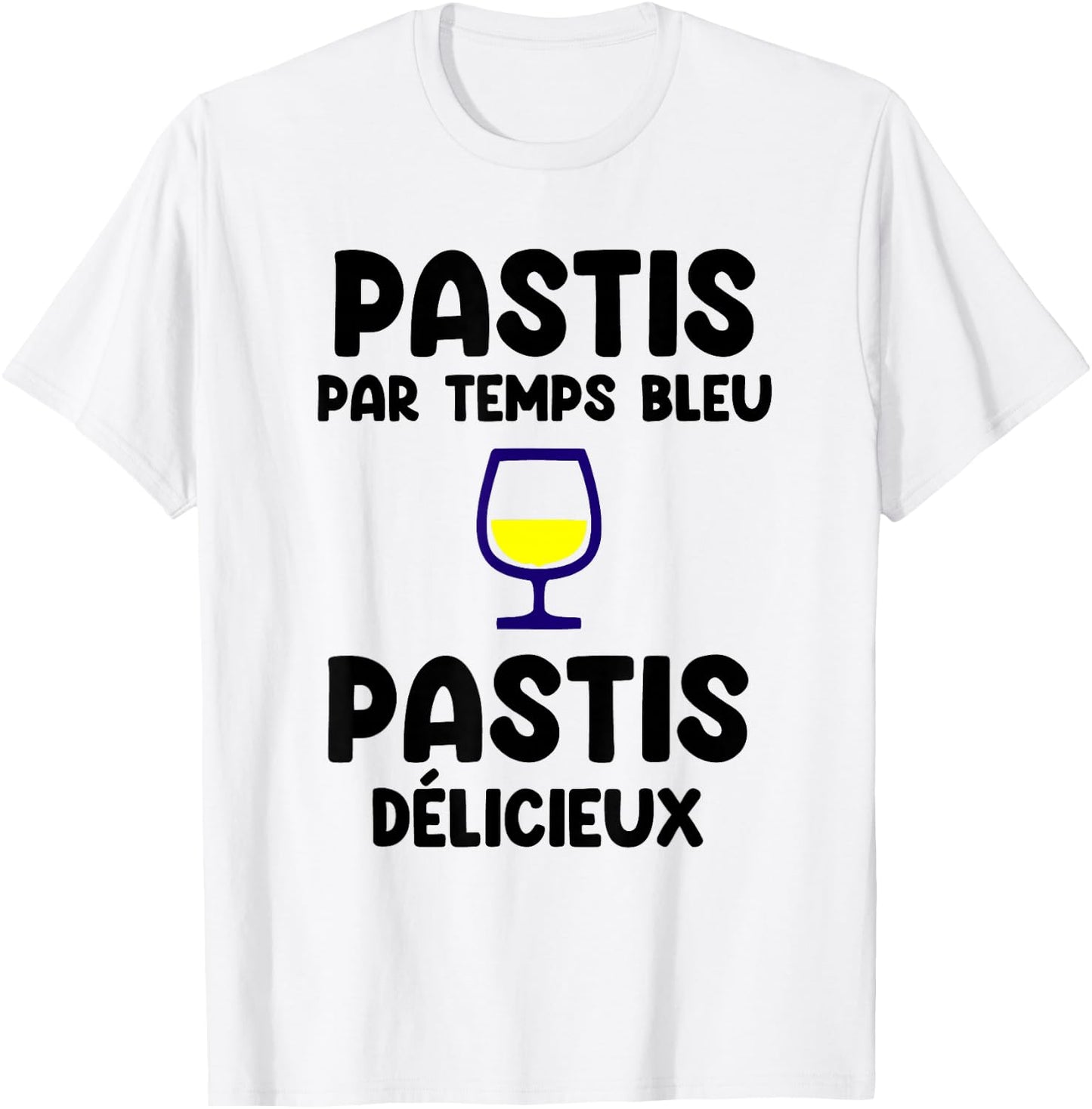 Pastis par Temps Bleu Pastis délicieux apéro T-Shirt - T-Shirt | White