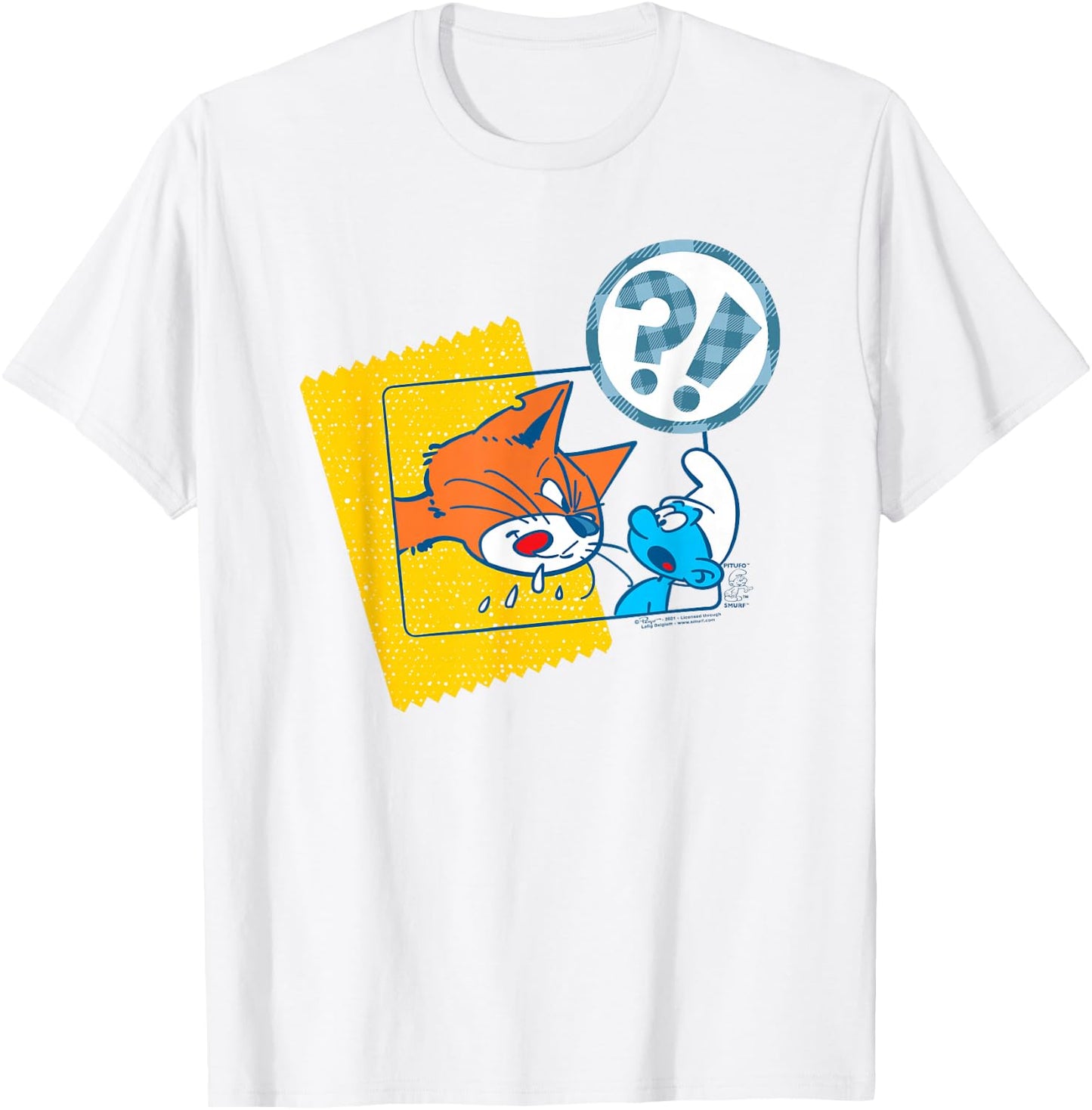 The Smurfs Azrael's Ready for Dinner T-Shirt - T-Shirt | White