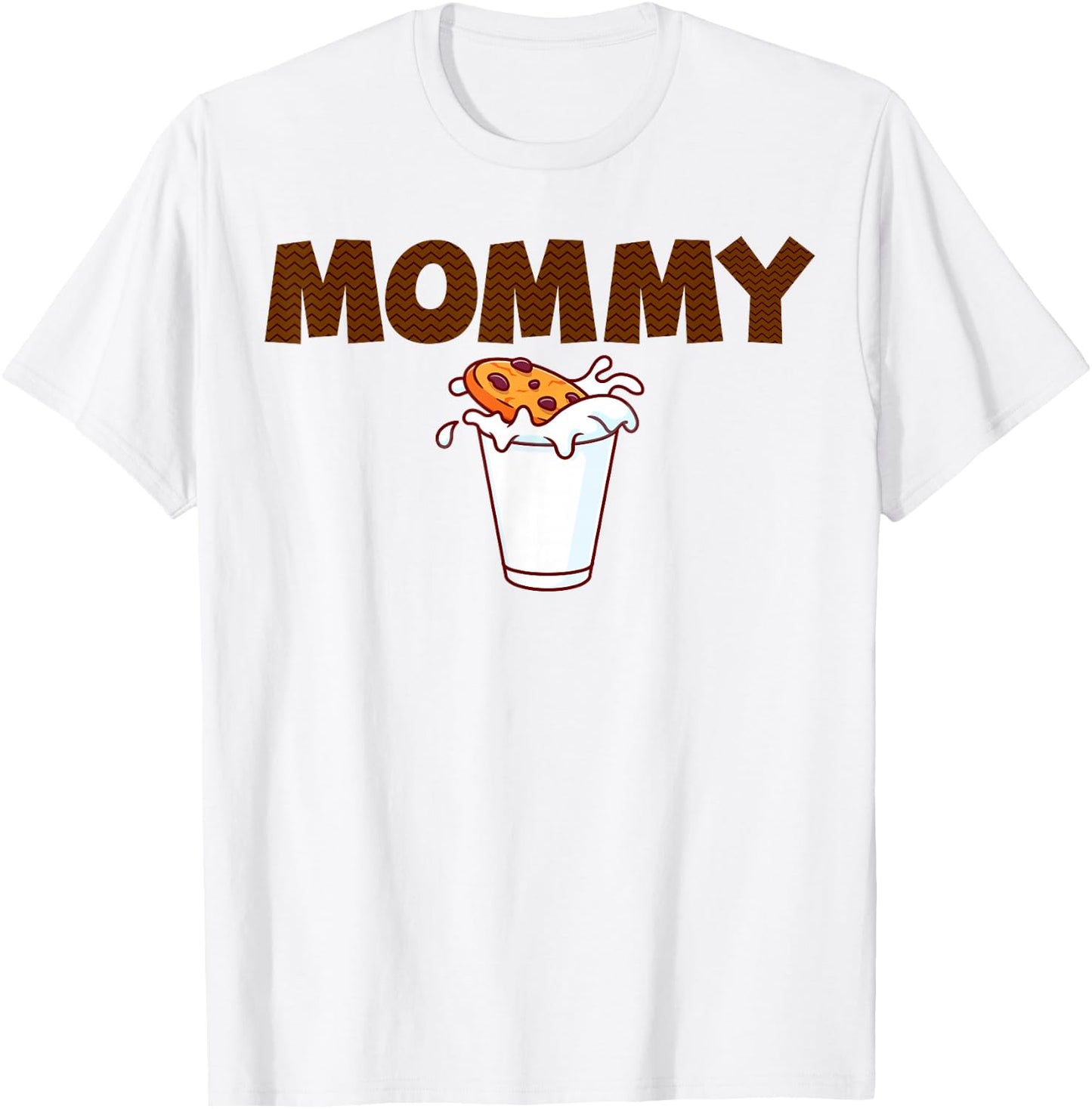 Mommy Milk & Cookies Theme Kids 1st Birthday Party Matching T-Shirt - T-Shirt | White
