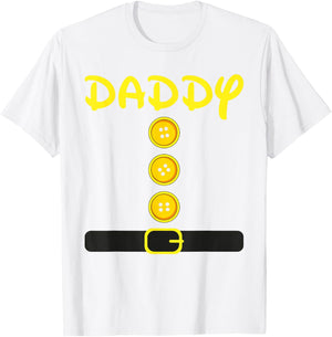 Daddy Dwarf Costume Color Family Matching Dwarf Halloween T-Shirt - T-Shirt | White