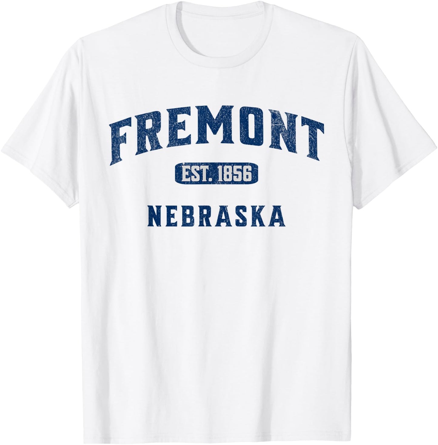 Vintage Athletic Souvenir Visit Fremont Nebraska T-Shirt - T-Shirt | White