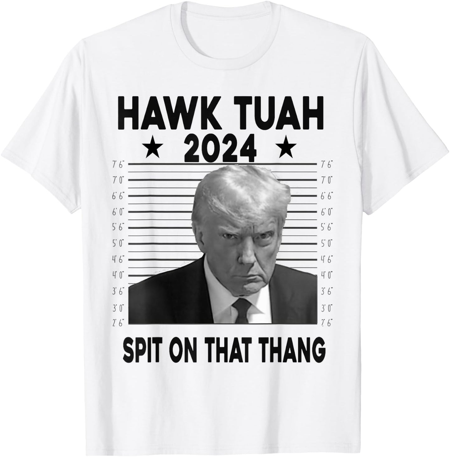 Hawk Tush Spit on that Thang Viral Election Parody Trump T-Shirt - T-Shirt | White