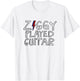David Bowie - Ziggy Played Guitar Sketch Lyric T-Shirt - T-Shirt | White
