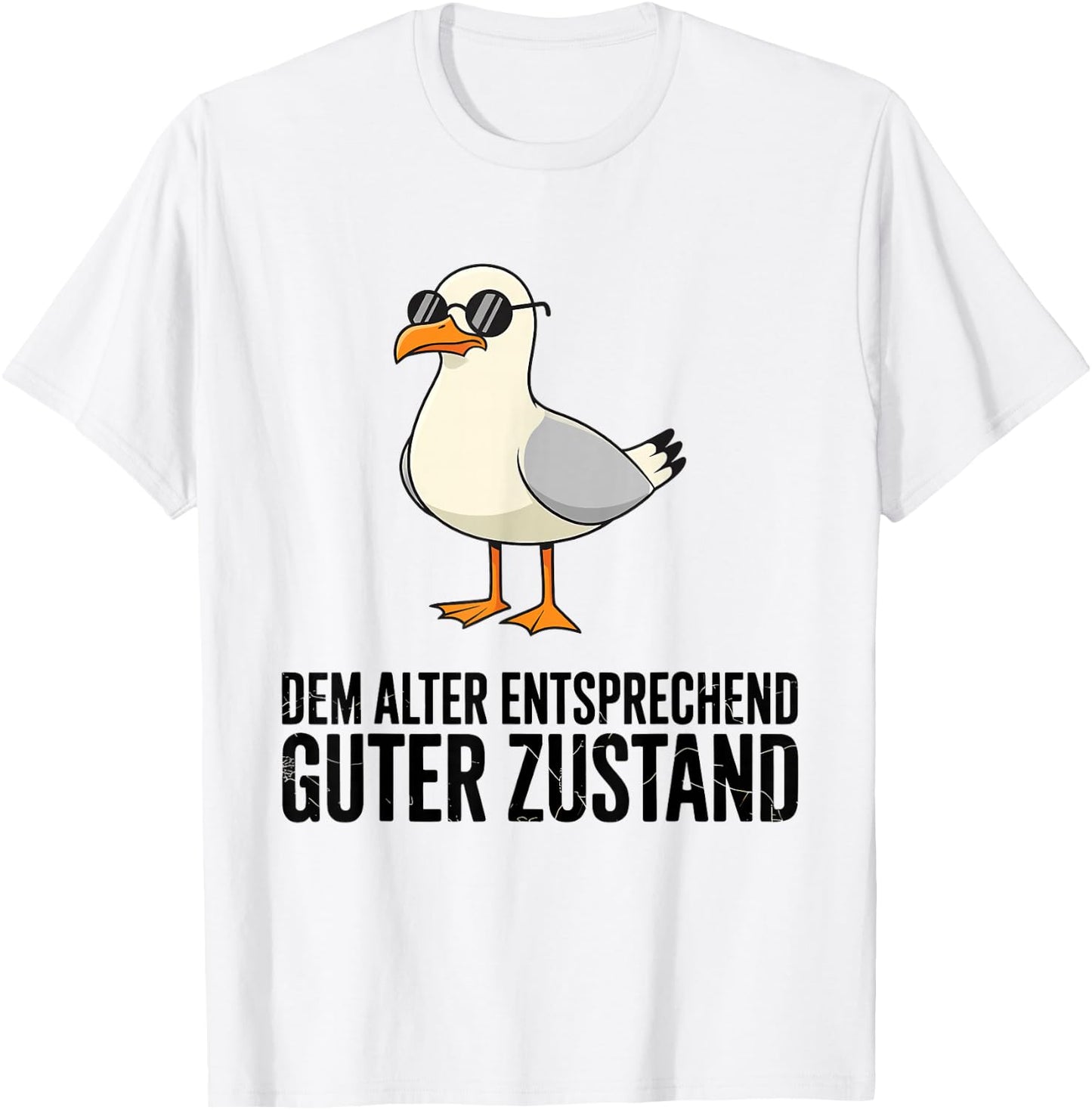 Dem Alter Entsprechend Guter Zustand Möwe T-Shirt - T-Shirt | White