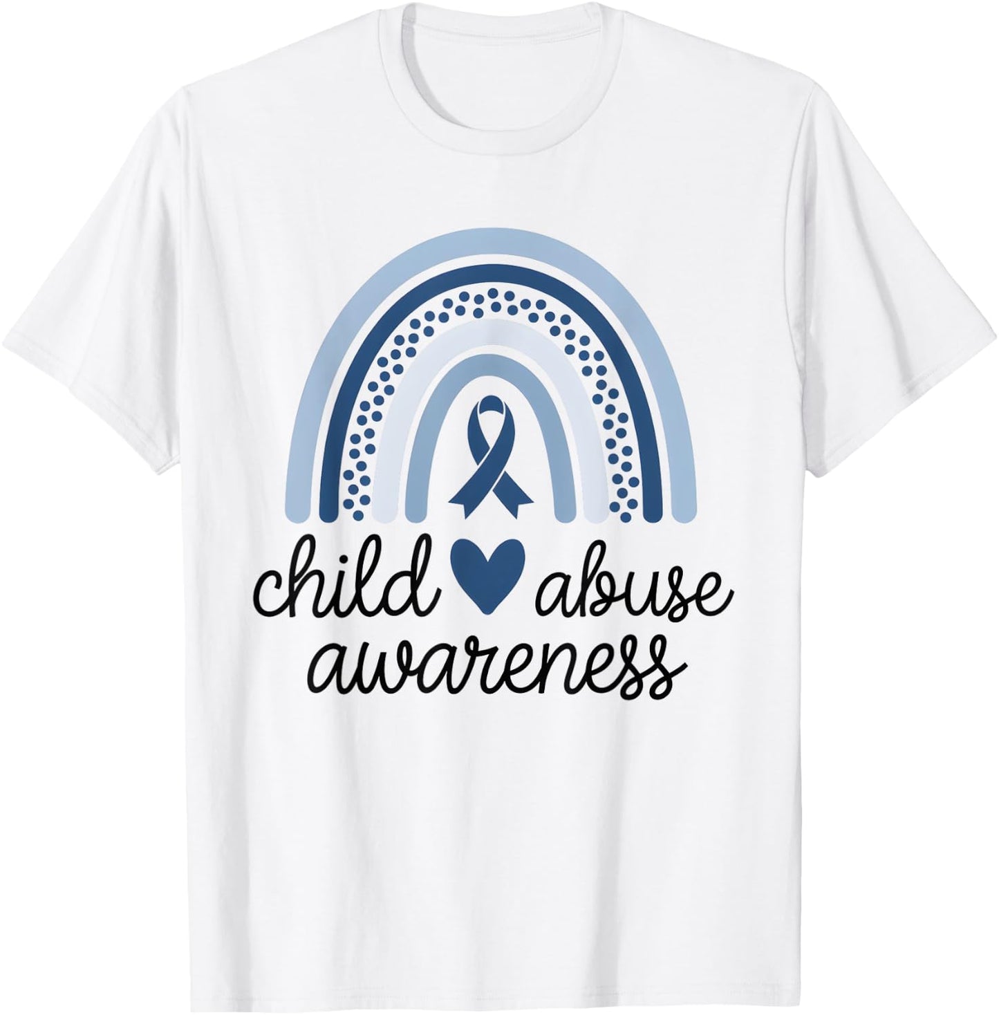 In April Blue Child Abuse Prevention Awareness month T-Shirt - T-Shirt | White