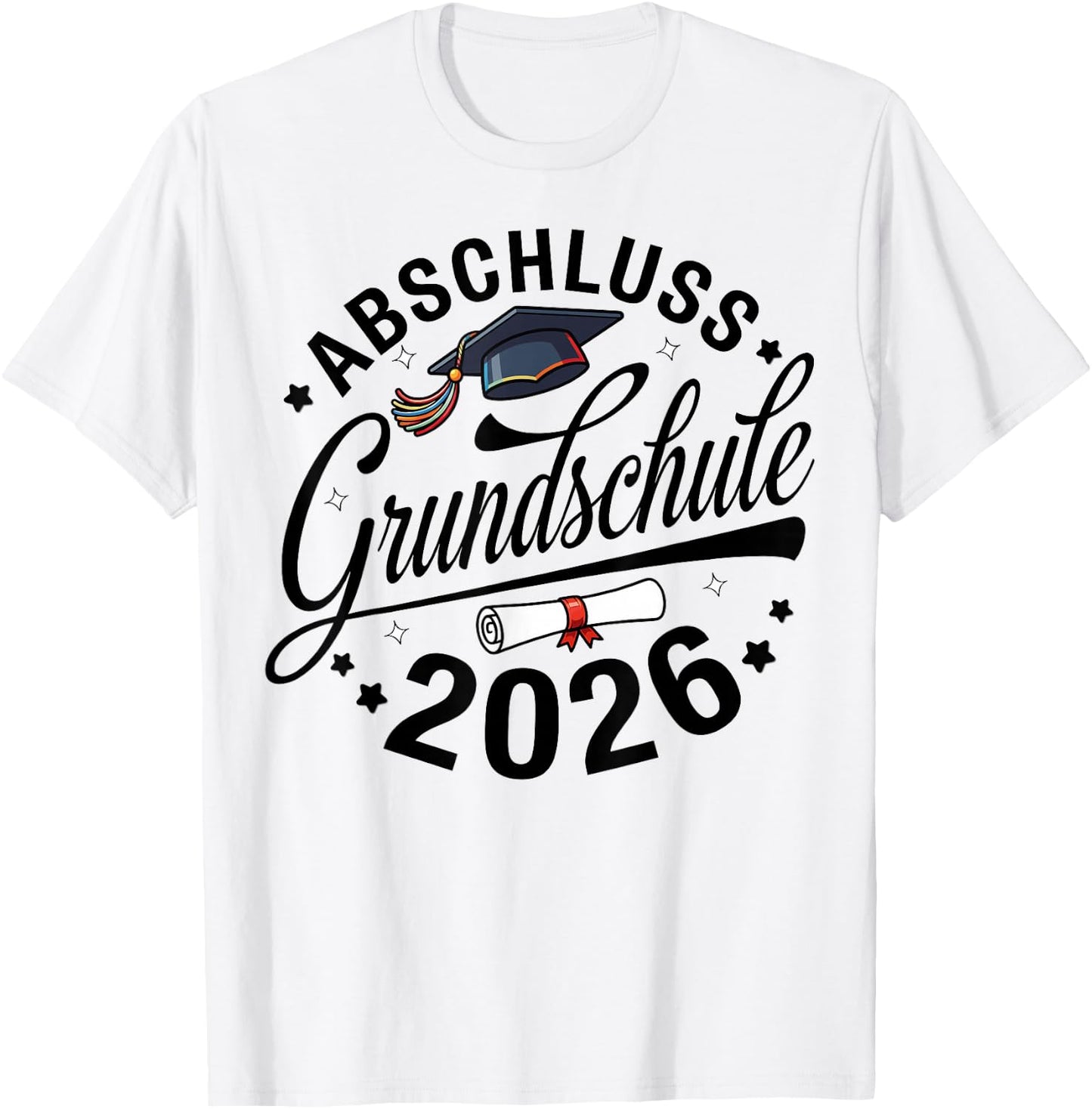 Abschluss Grundschule geschafft 2026 Abschied T-Shirt - T-Shirt | White