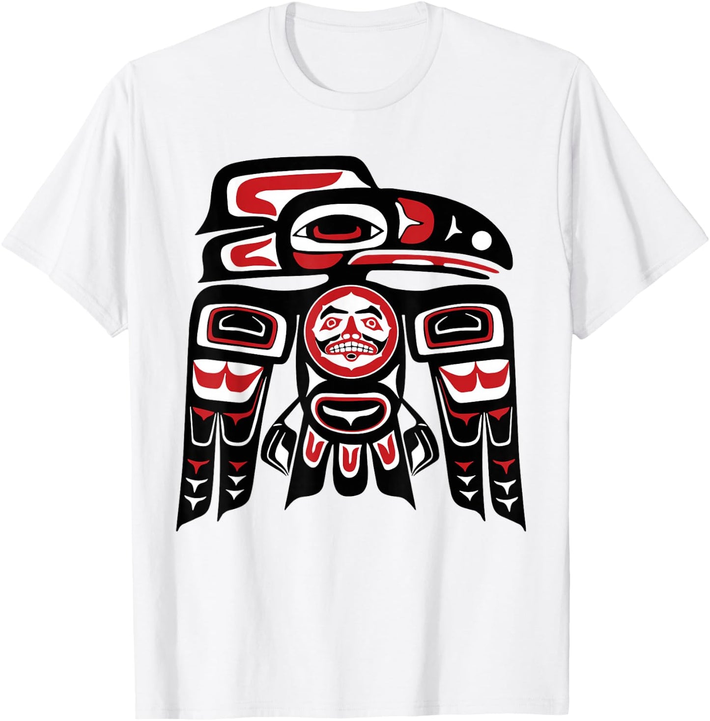Haida Raven Native American, Raven Tlingit Men Women T-Shirt - T-Shirt | White