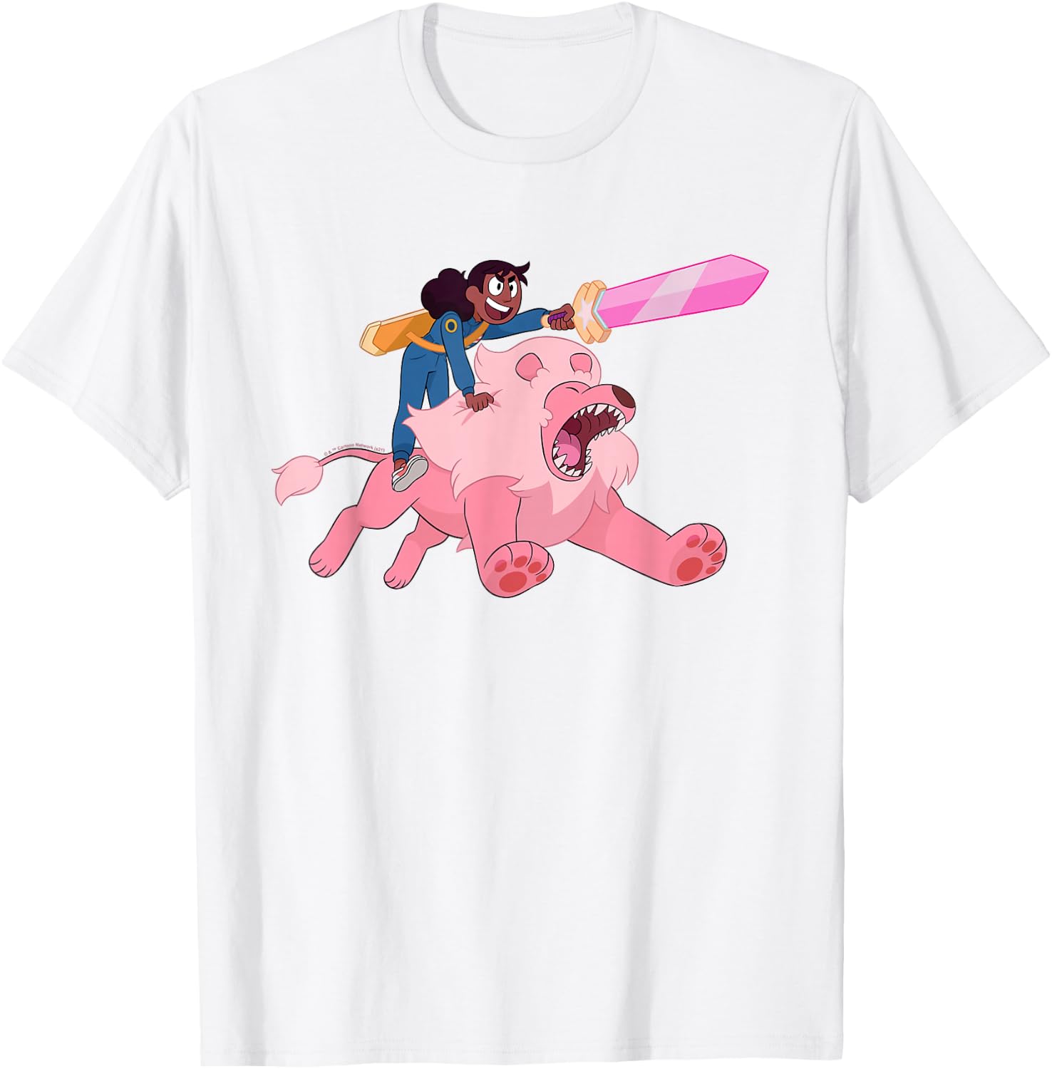 Steven Universe Connie and the Pink Lion T-Shirt - T-Shirt | White