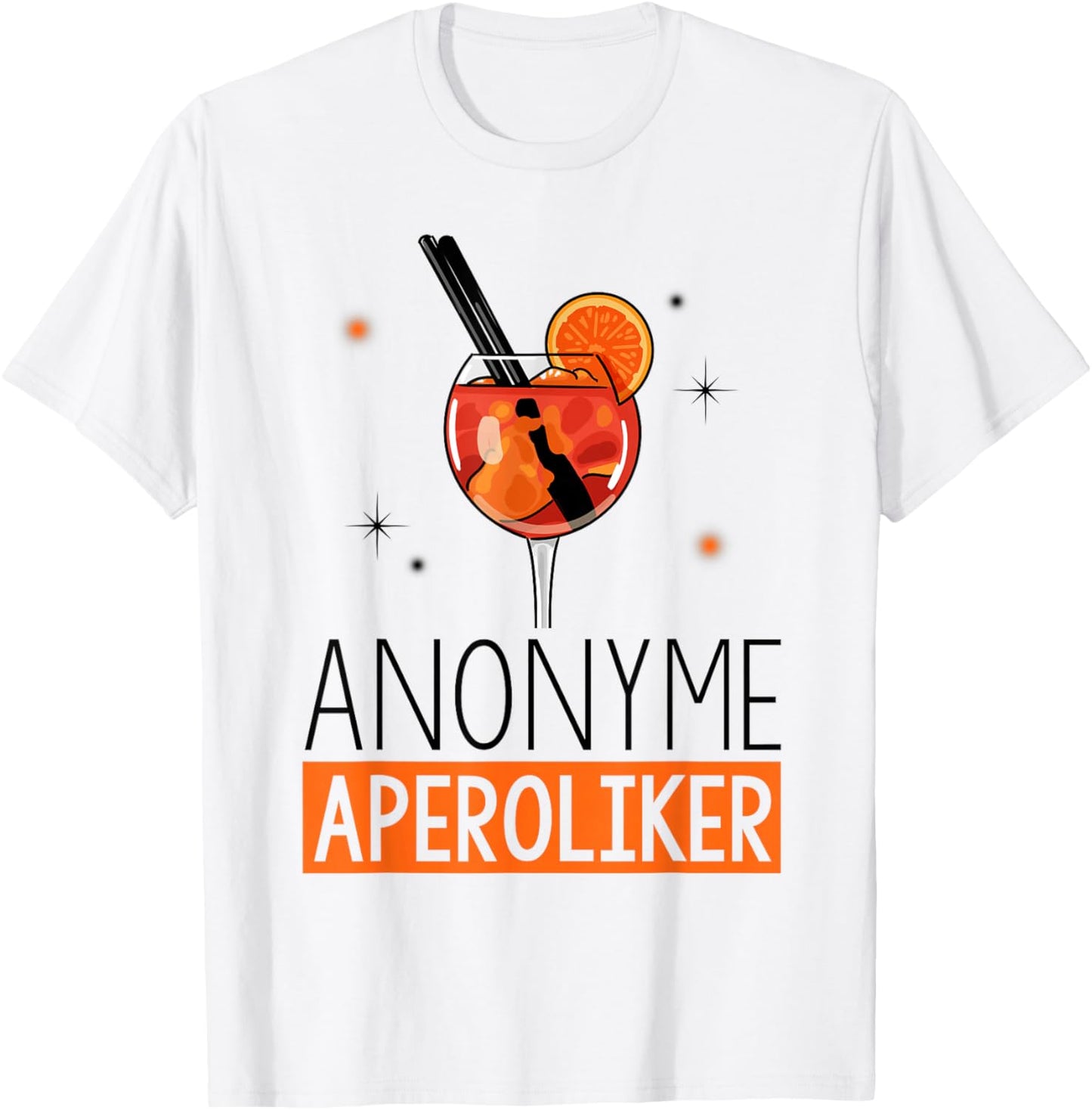 Aperolic Spray Anonymous Aperolics , White T-Shirt - T-Shirt | White