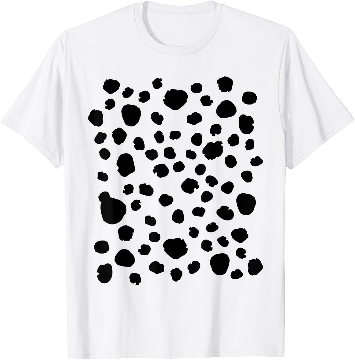 Spotted White with Black Polka Dots Dalmatian Kids T-Shirt - T-Shirt | White
