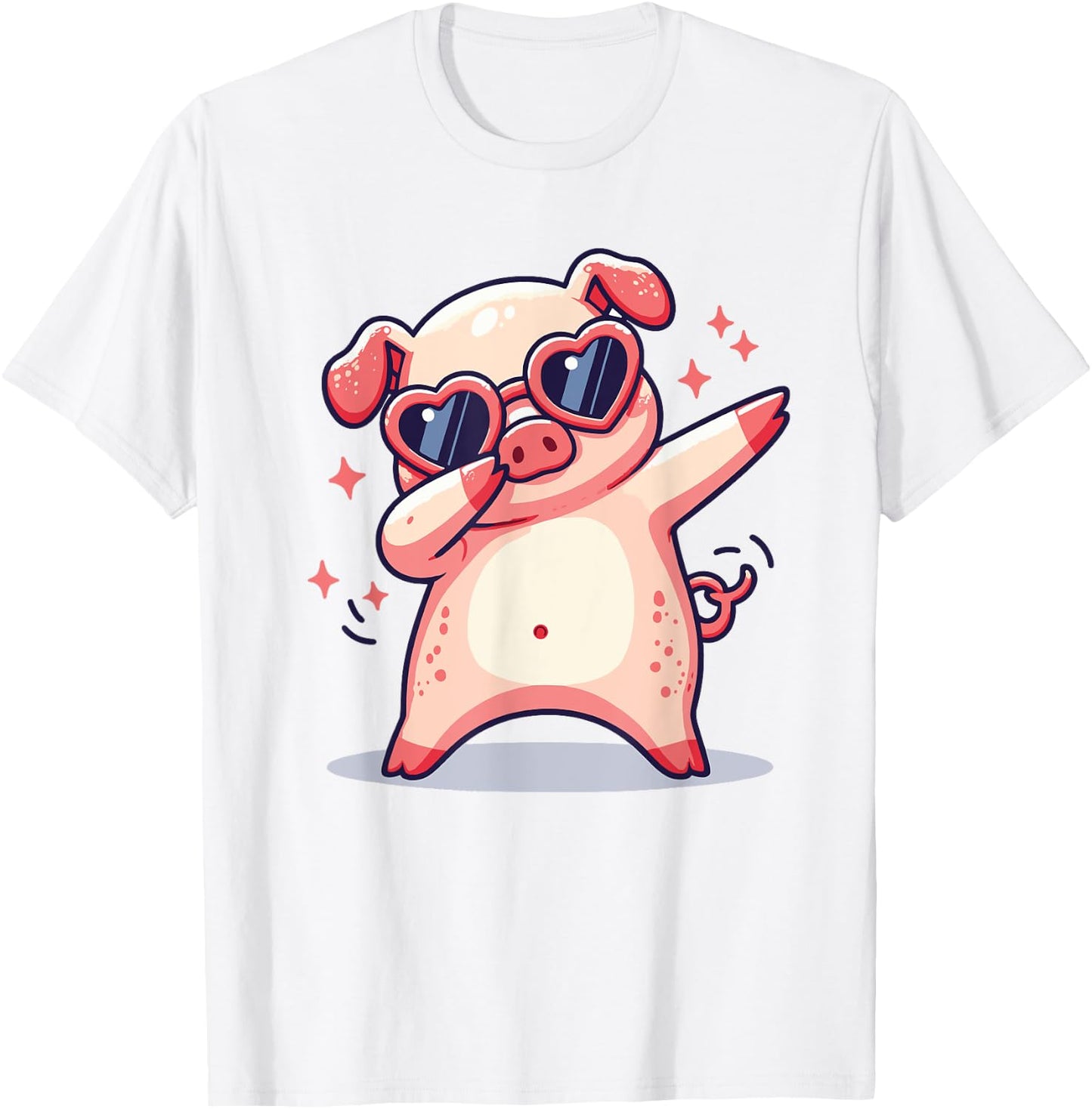 Dabbing Pig Dab Dance Pig Lovers Farmer T-Shirt - T-Shirt | White