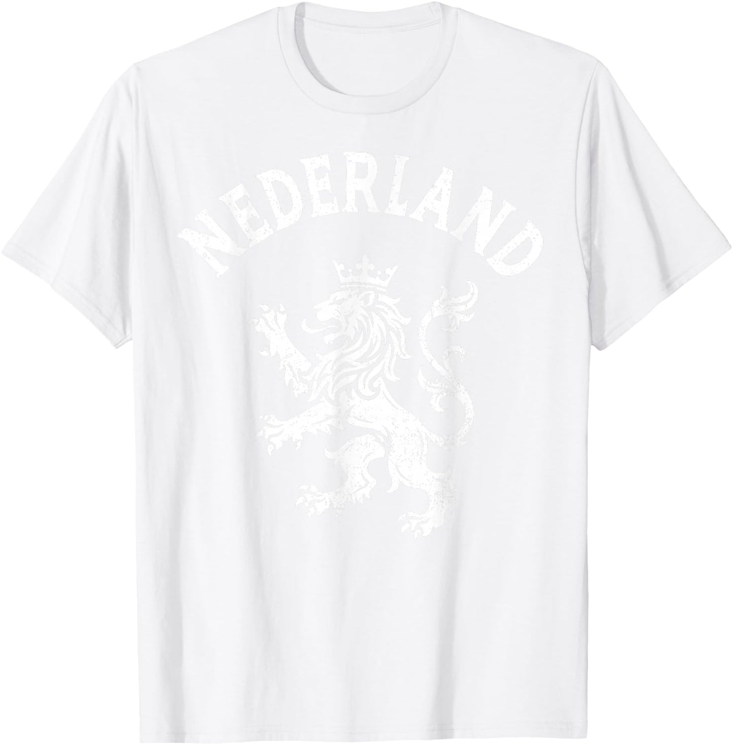 Nederland Netherlands Lion Dutch Holland Vintage Orange T-Shirt - T-Shirt | White