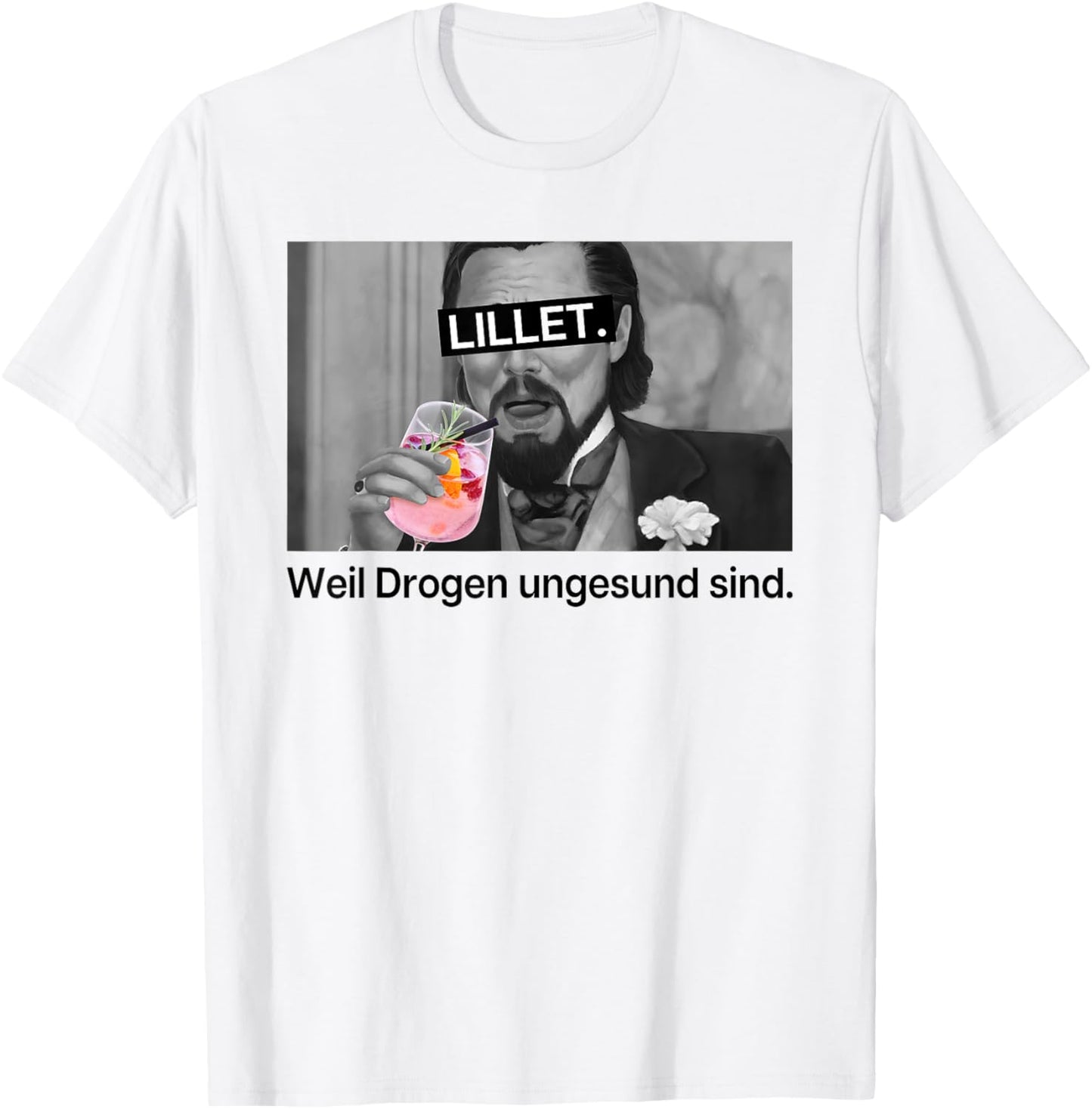 LILLET - WEIL DROGEN UNHEALTHY SIND X Wildberry Lillet , White T-Shirt - T-Shirt | White