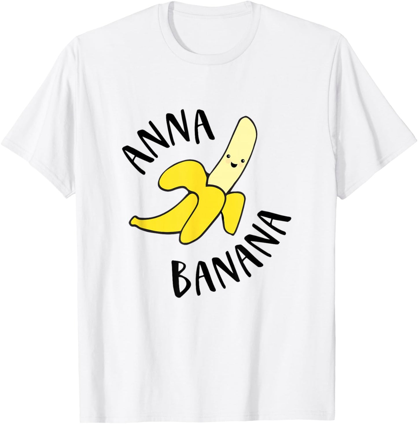 Anna Banana Name T-Shirt - T-Shirt | White