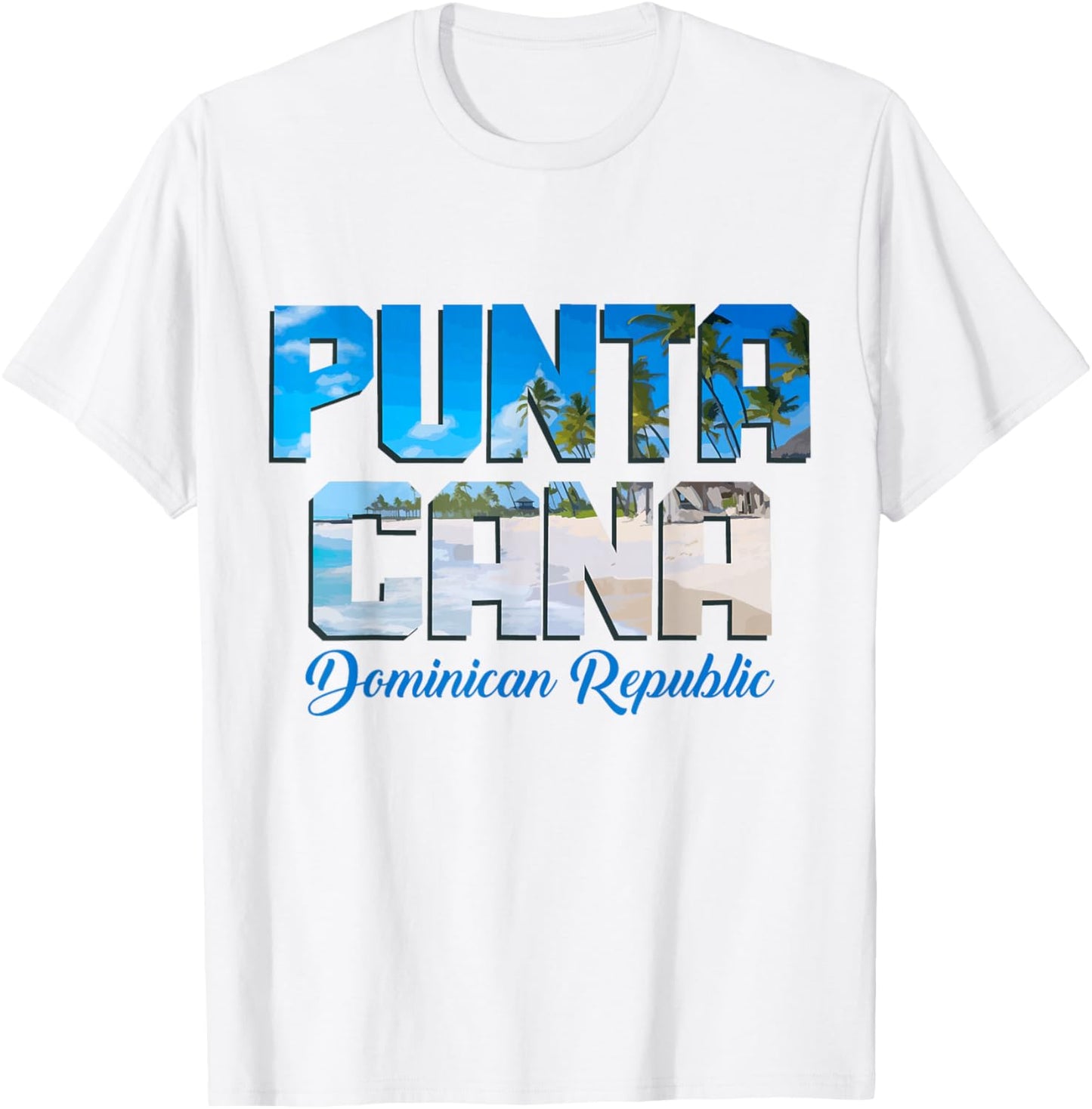 Punta Cana Dominican Republic Beach Surfer Souvenir Vintage T-Shirt - T-Shirt | White