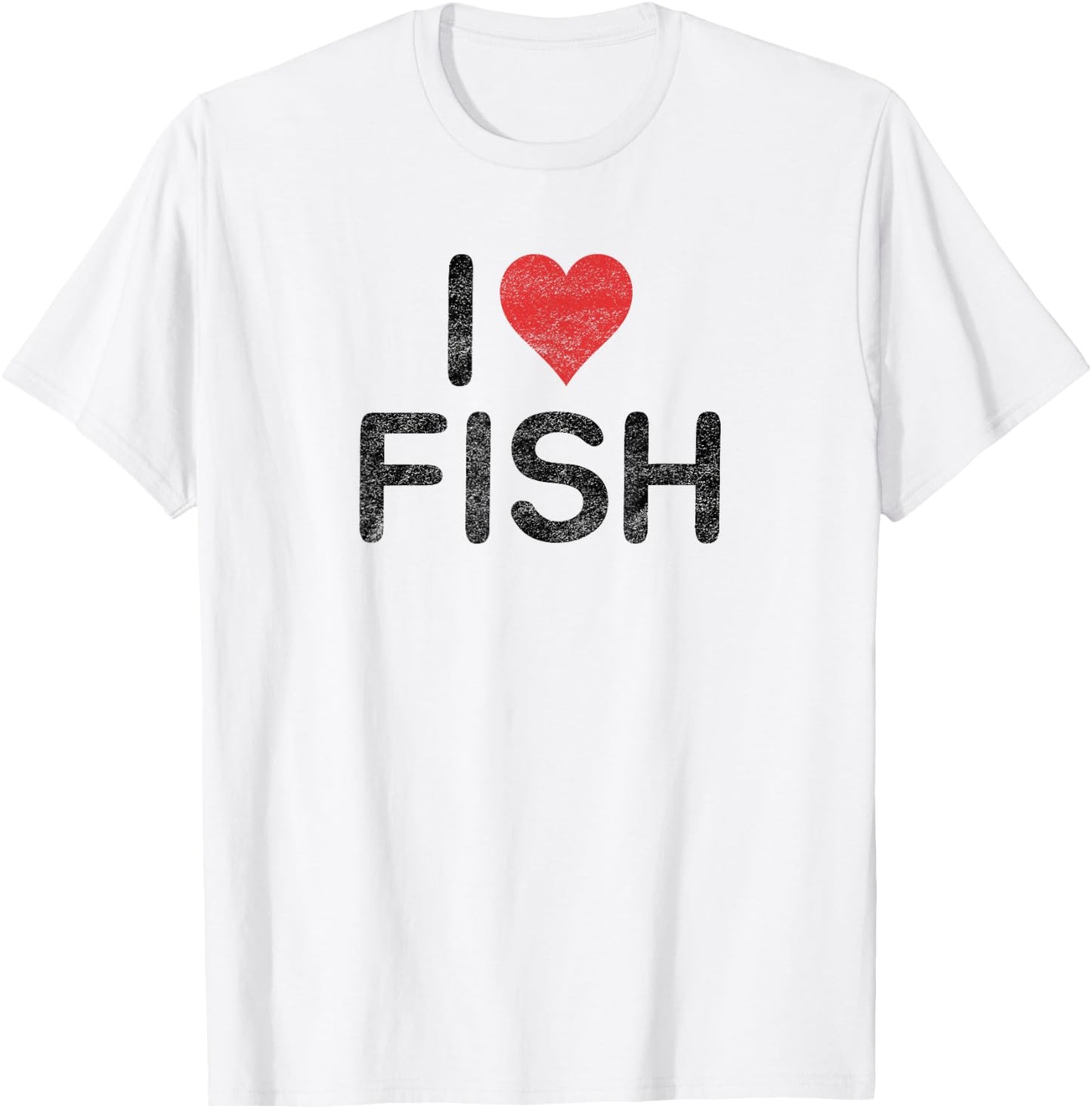 I Love Fish T-Shirt - T-Shirt | White