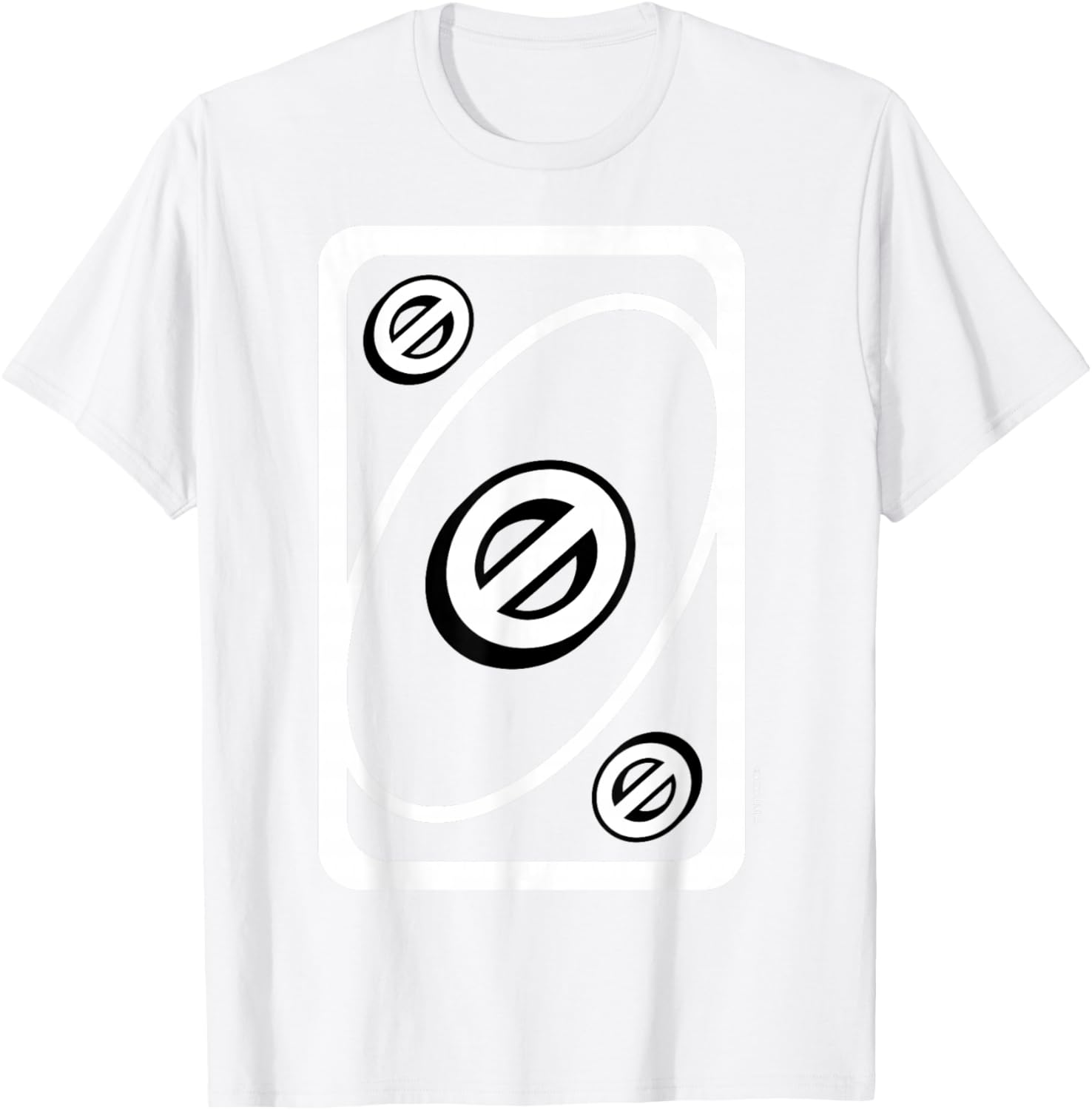 UNO - Blue Skip Card , blue T-Shirt - T-Shirt | White