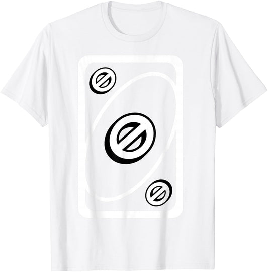 UNO - Blue Skip Card , blue T-Shirt - T-Shirt | White