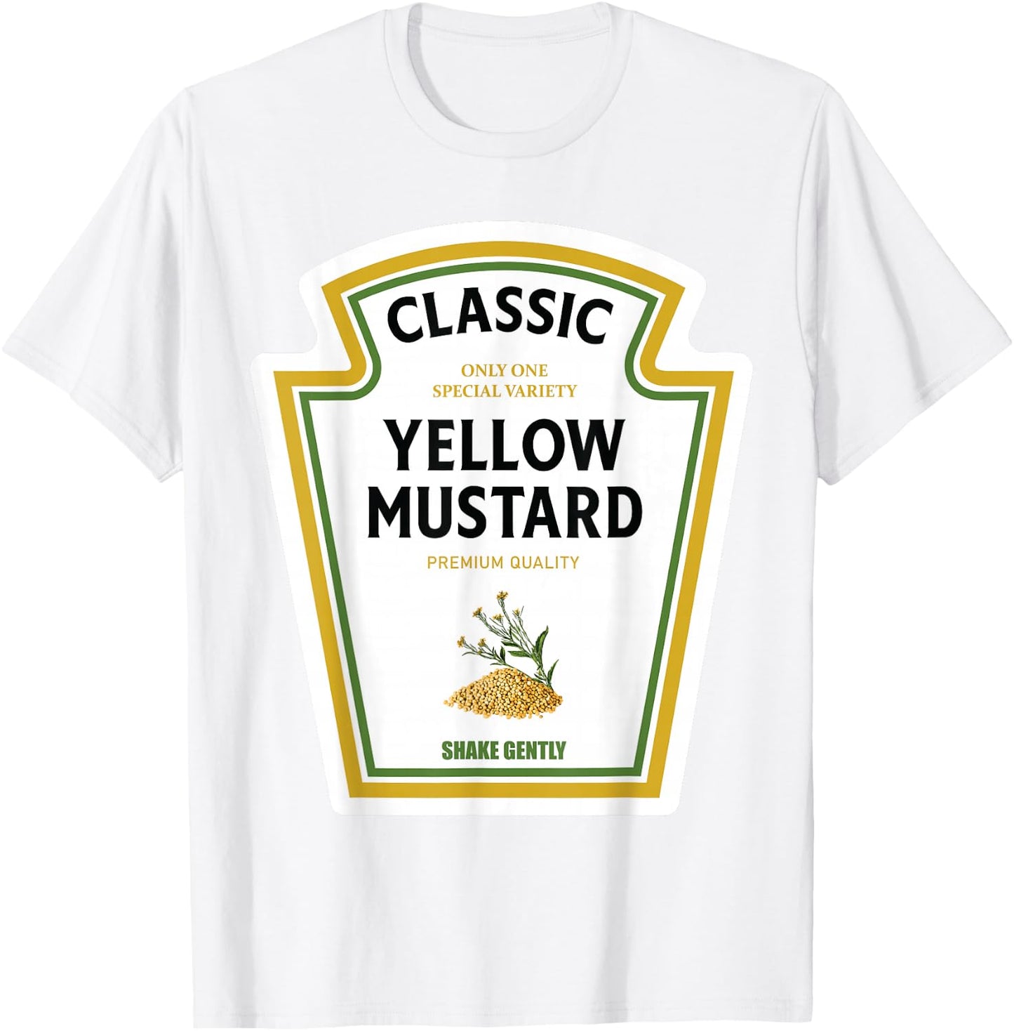 Mustard Halloween 2023 Costume Family Ketchup Team Family , yellow T-Shirt - T-Shirt | White