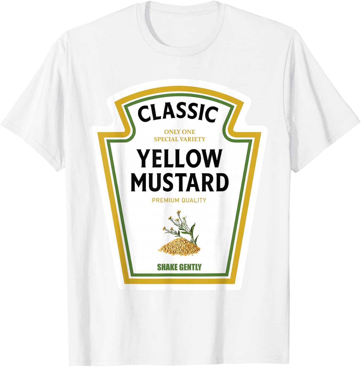 Mustard Halloween 2023 Costume Family Ketchup Team Family , yellow T-Shirt - T-Shirt | White