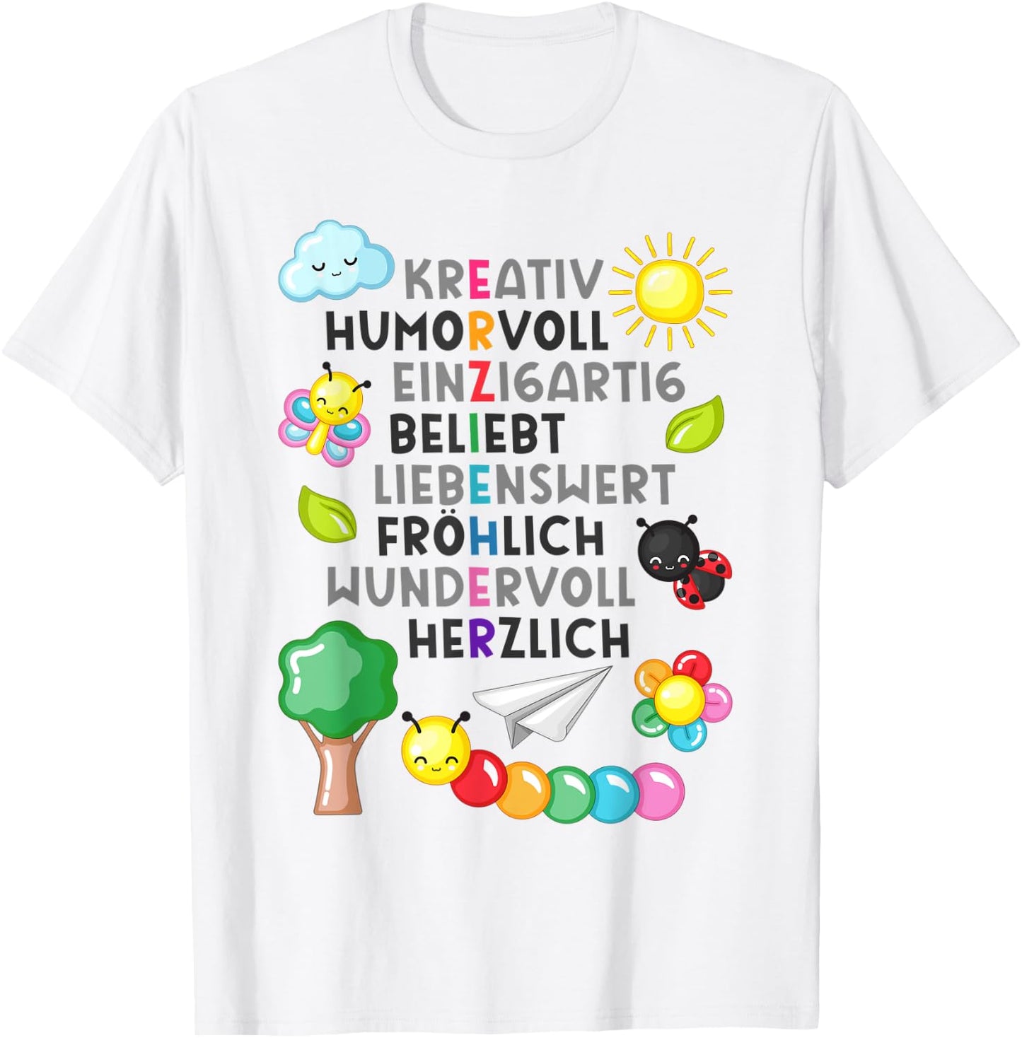 Erzieherin Spruch Geschenk Danke Dankeschön Abschiedsgeschen T-Shirt - T-Shirt | White