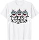 Shark Squad for Shark Lover Shirt | Cool Shark T-Shirt - T-Shirt | White