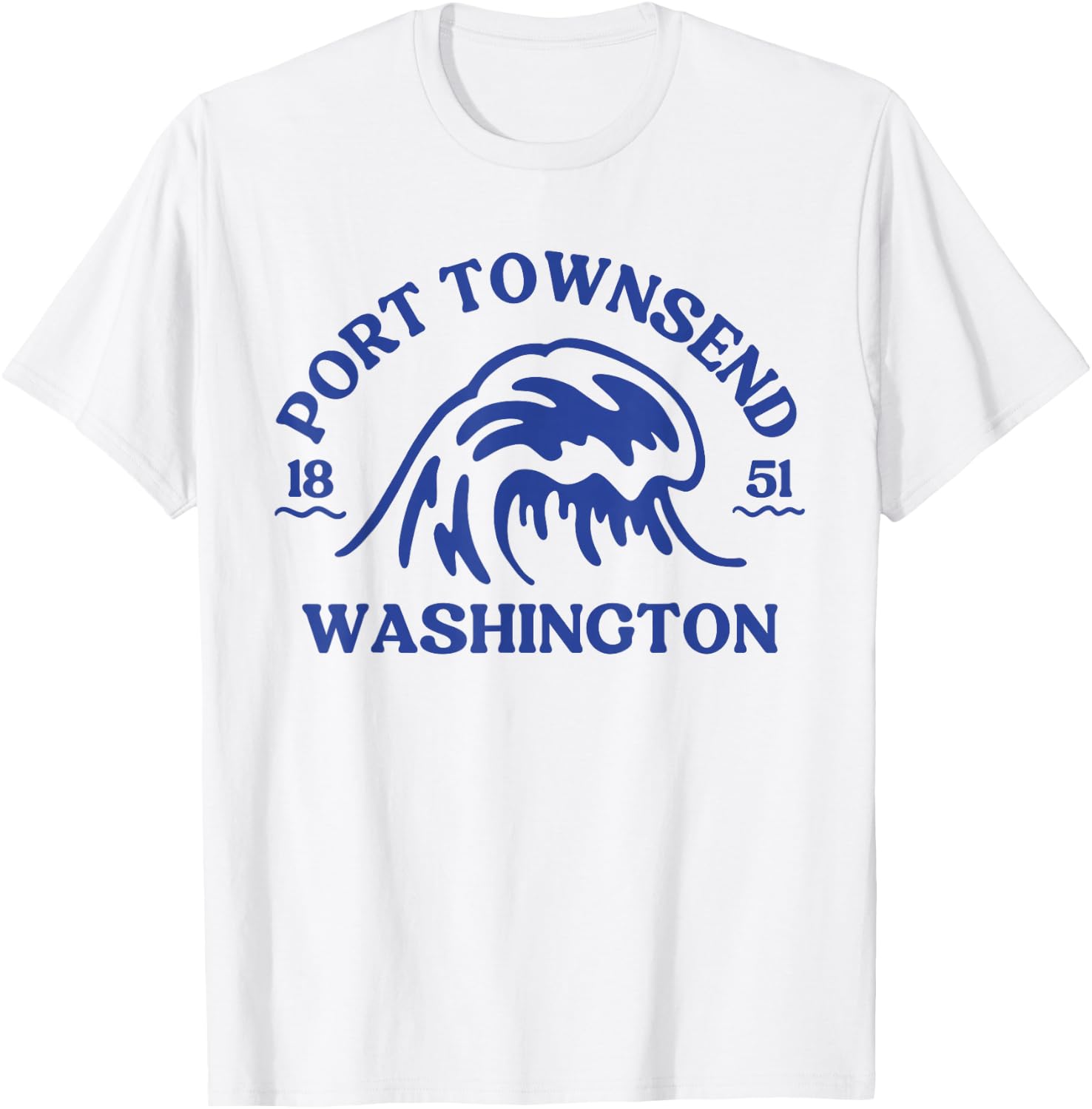 Port Townsend Washington Wave, Port Townsend T-Shirt - T-Shirt | White
