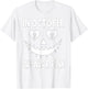 In October We Wear Pink Breast Cancer Jackolantern Halloween T-Shirt - T-Shirt | White