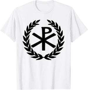 Roman Empire Chi Rho Symbol T-Shirt - T-Shirt | White