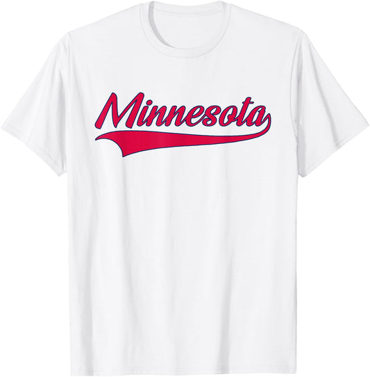 Minnesota - Throwback Design - Classic T-Shirt - T-Shirt | White