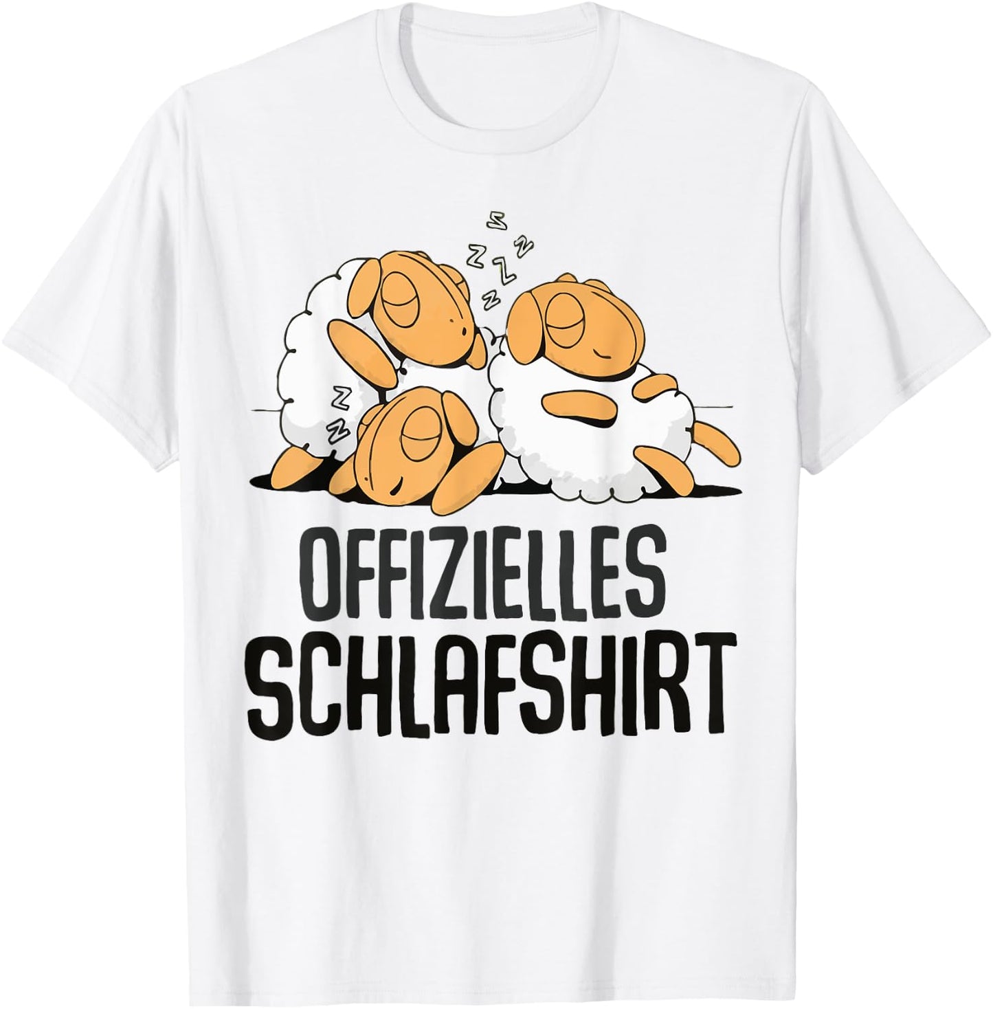 Schaf Offizielles Schlafshirt Schlafanzug & Nachthemd Schaf T-Shirt - T-Shirt | White